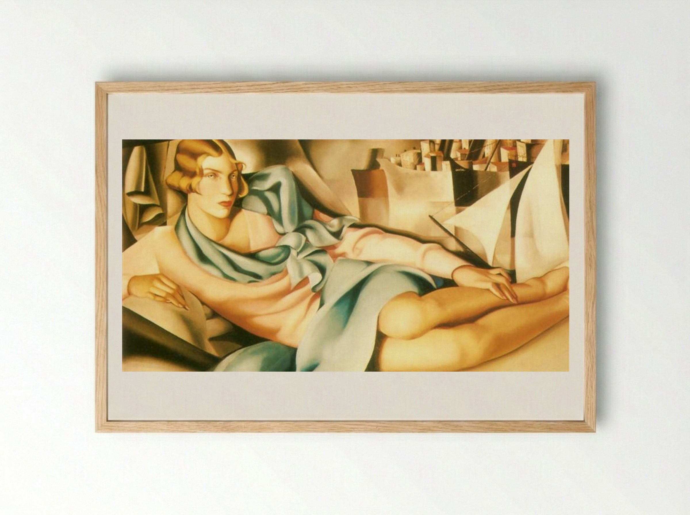 Portrait of Arlette Boucard - Tamara de Lempicka - Framed Print Wood