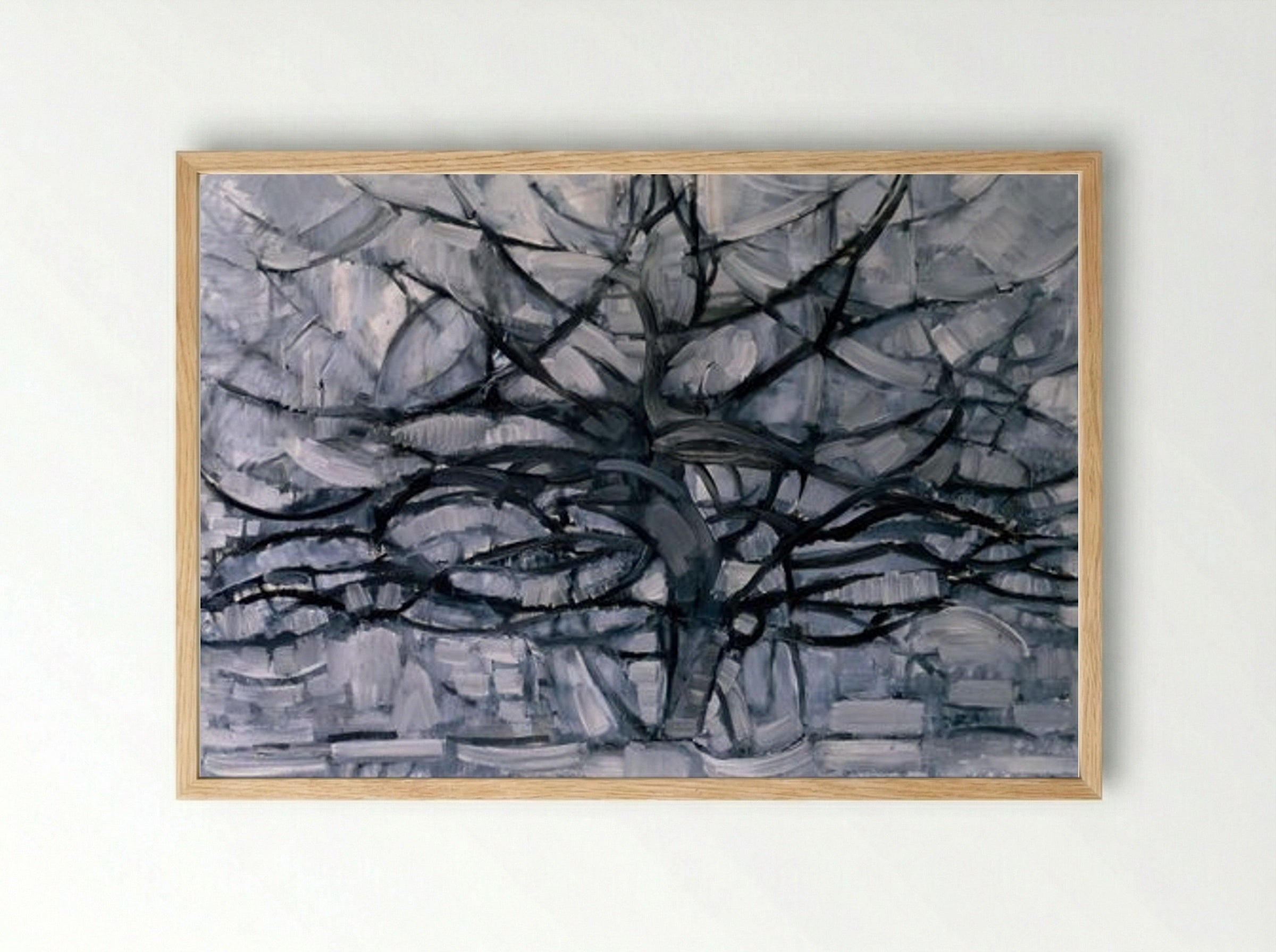 The Gray Tree - Piet Mondrian - Framed Print Wood
