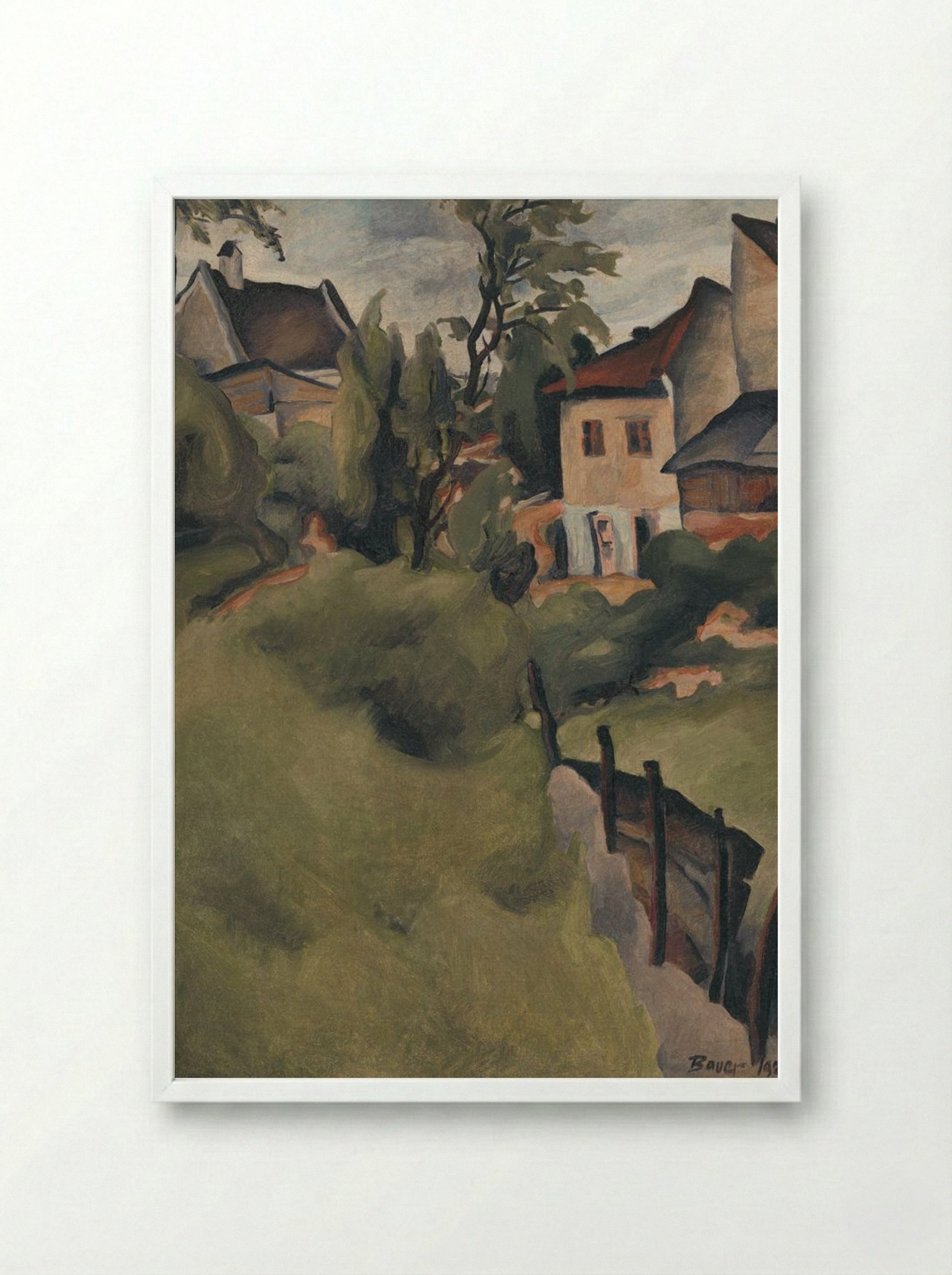 Corner of Košice - Konstantin Bauer - Framed Print White