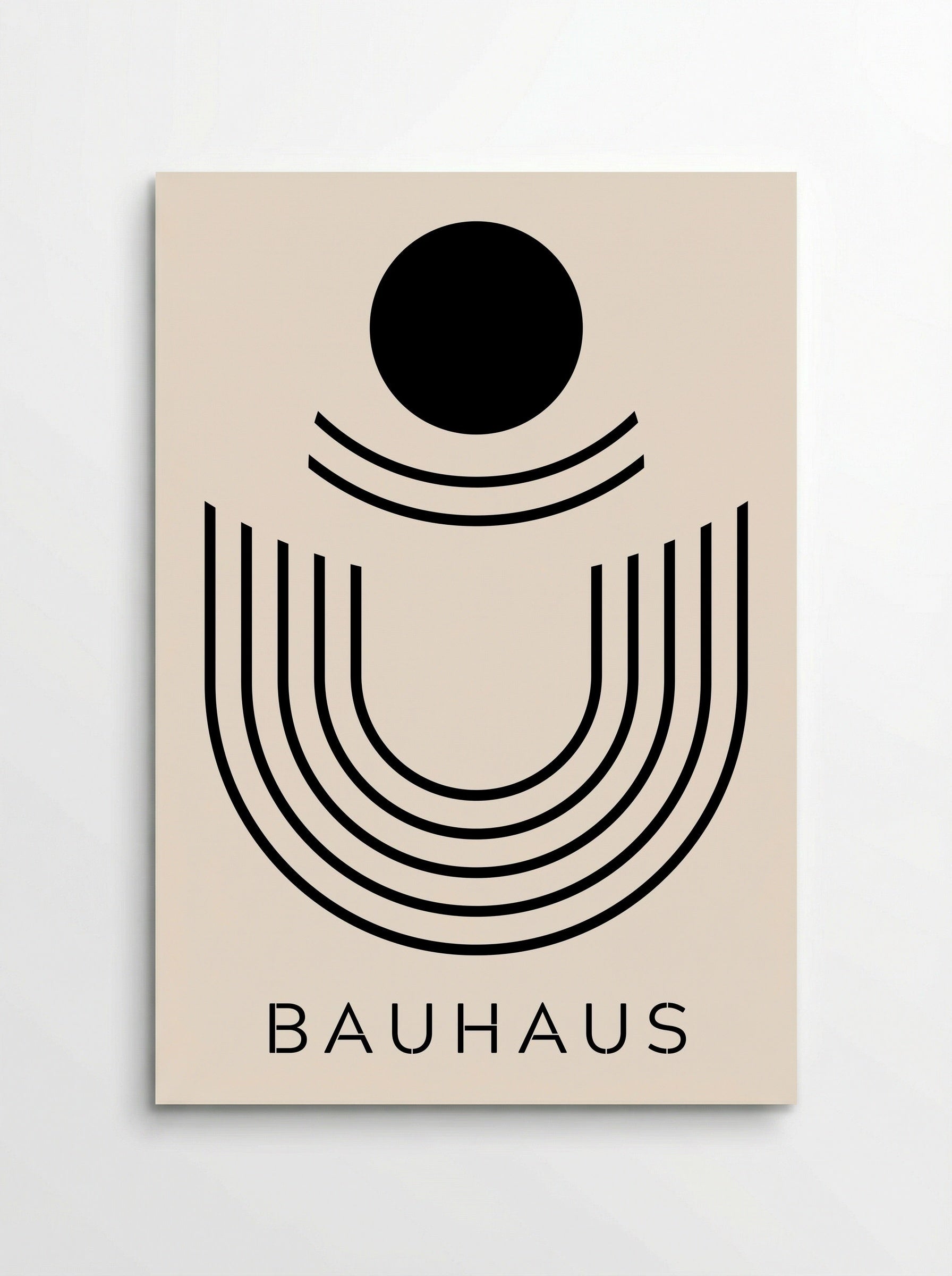 Bauhaus Arches and Orbit - Poster
