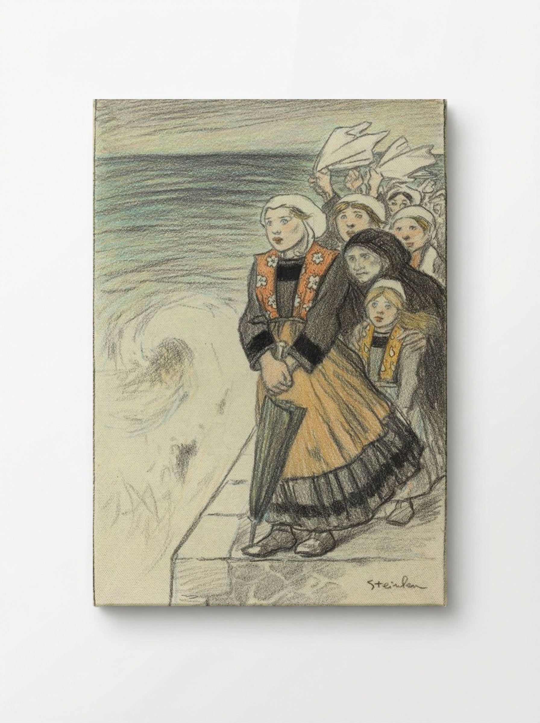 Sailors' Wives - Théophile Alexandre Steinlen - Canvas