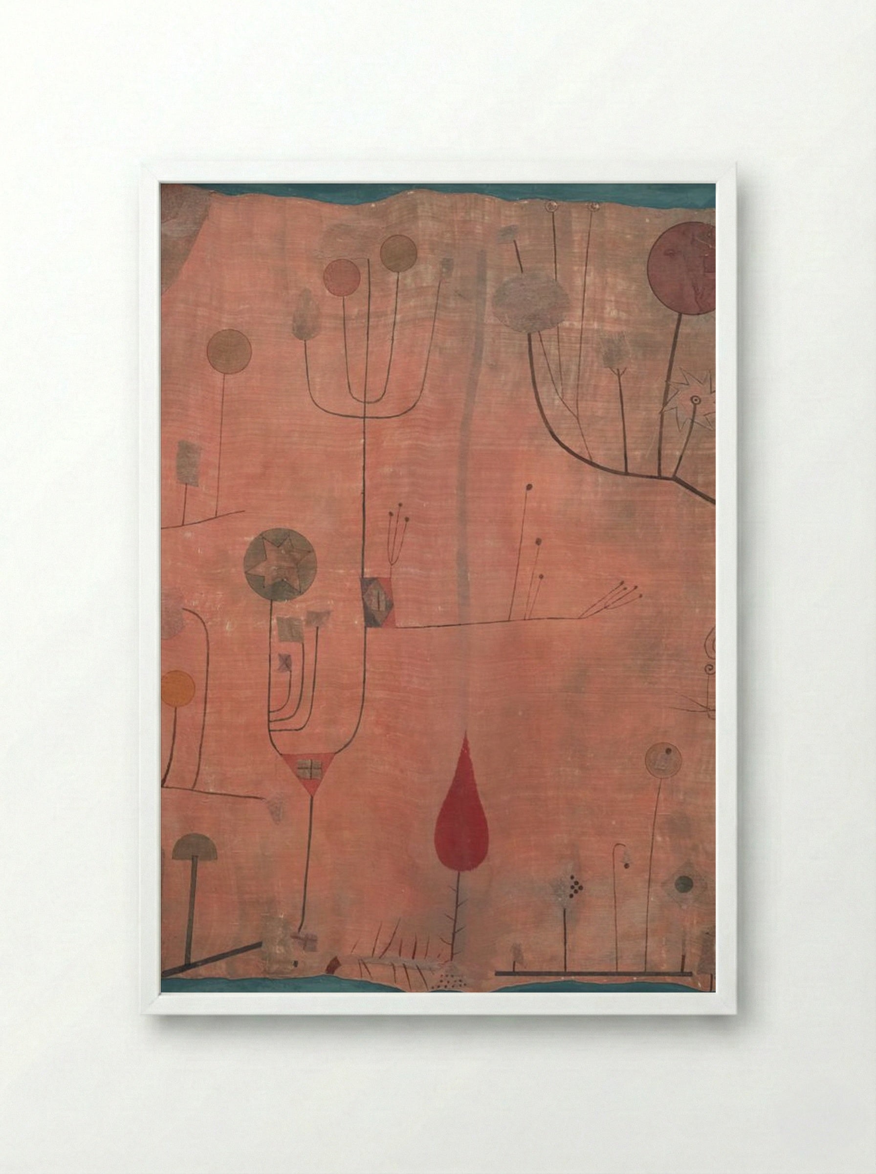 Fruits - Paul Klee - Framed Print White