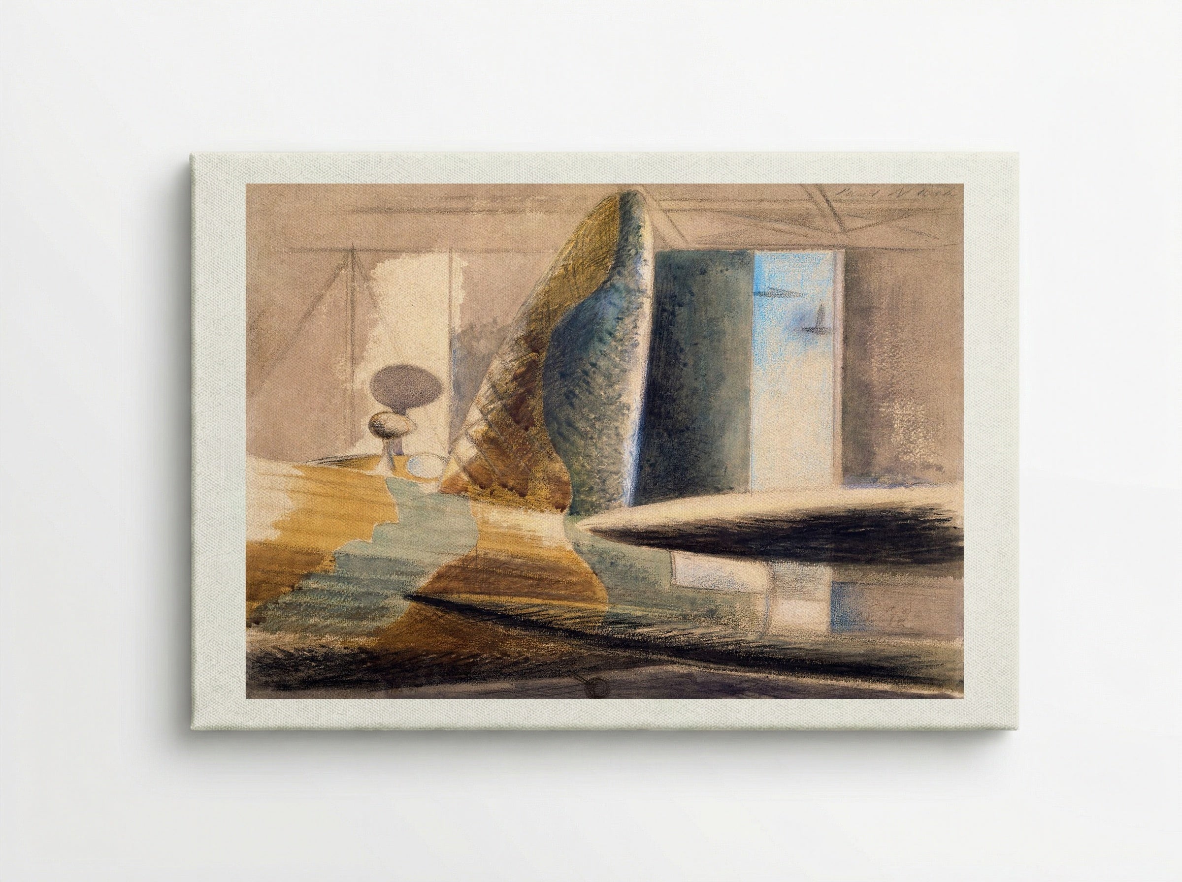 Bomber Lair: Egg and Fin - Paul Nash - Canvas