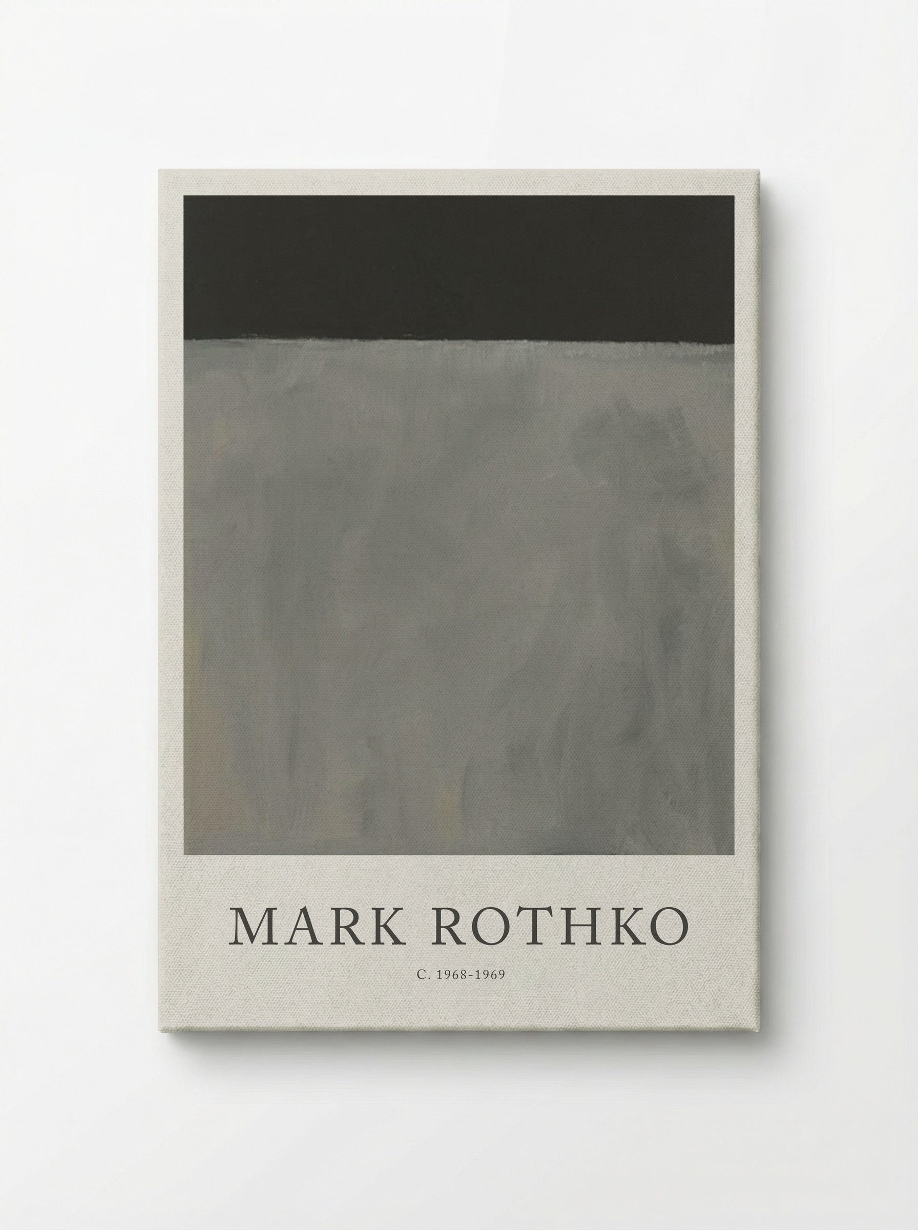 Untitled (Grey and Black) - Mark Rothko - Canvas