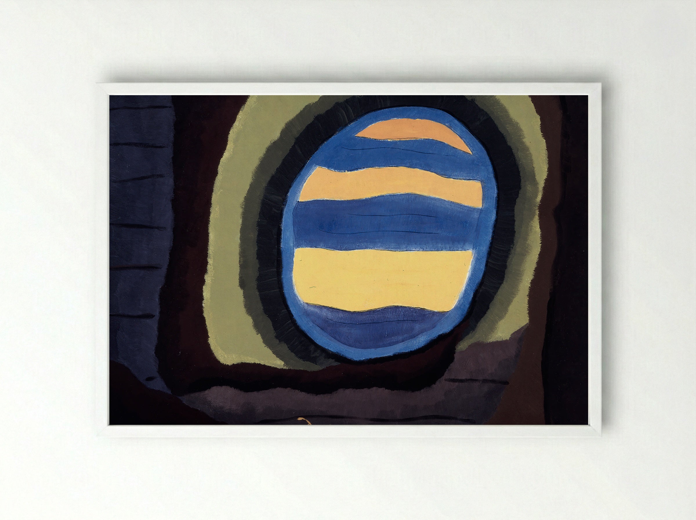 Out the Window - Arthur Dove - Framed Print White