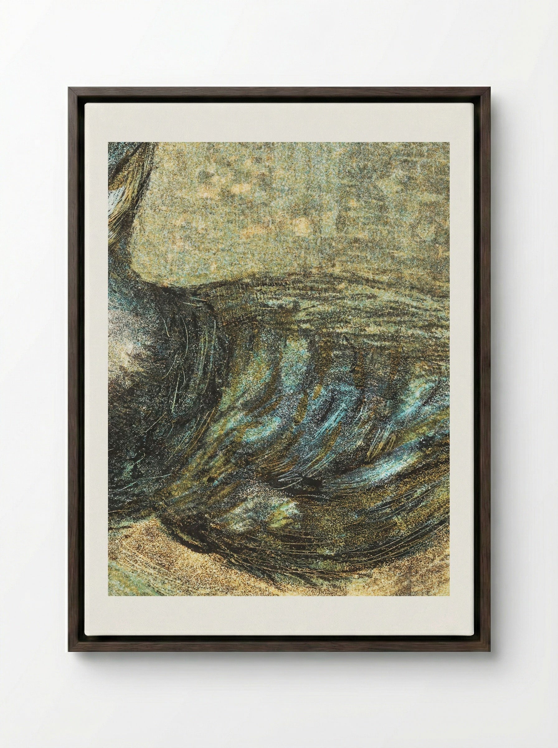Kievit (Lapwing) - Theo van Hoytema - Framed Canvas Dark Wood