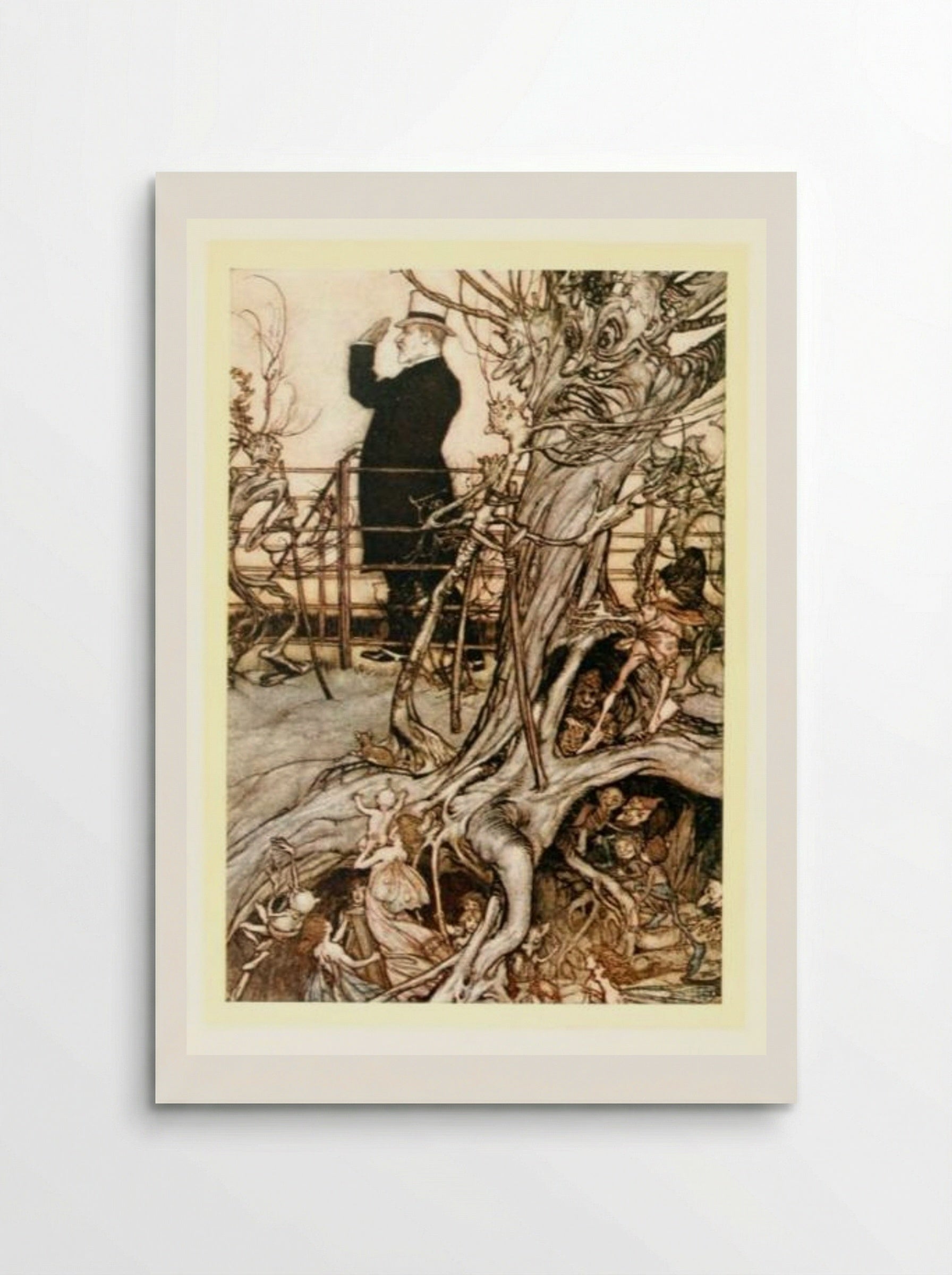 The Kensington Gardens are in London, where the King lives - Arthur Rackham - Poster