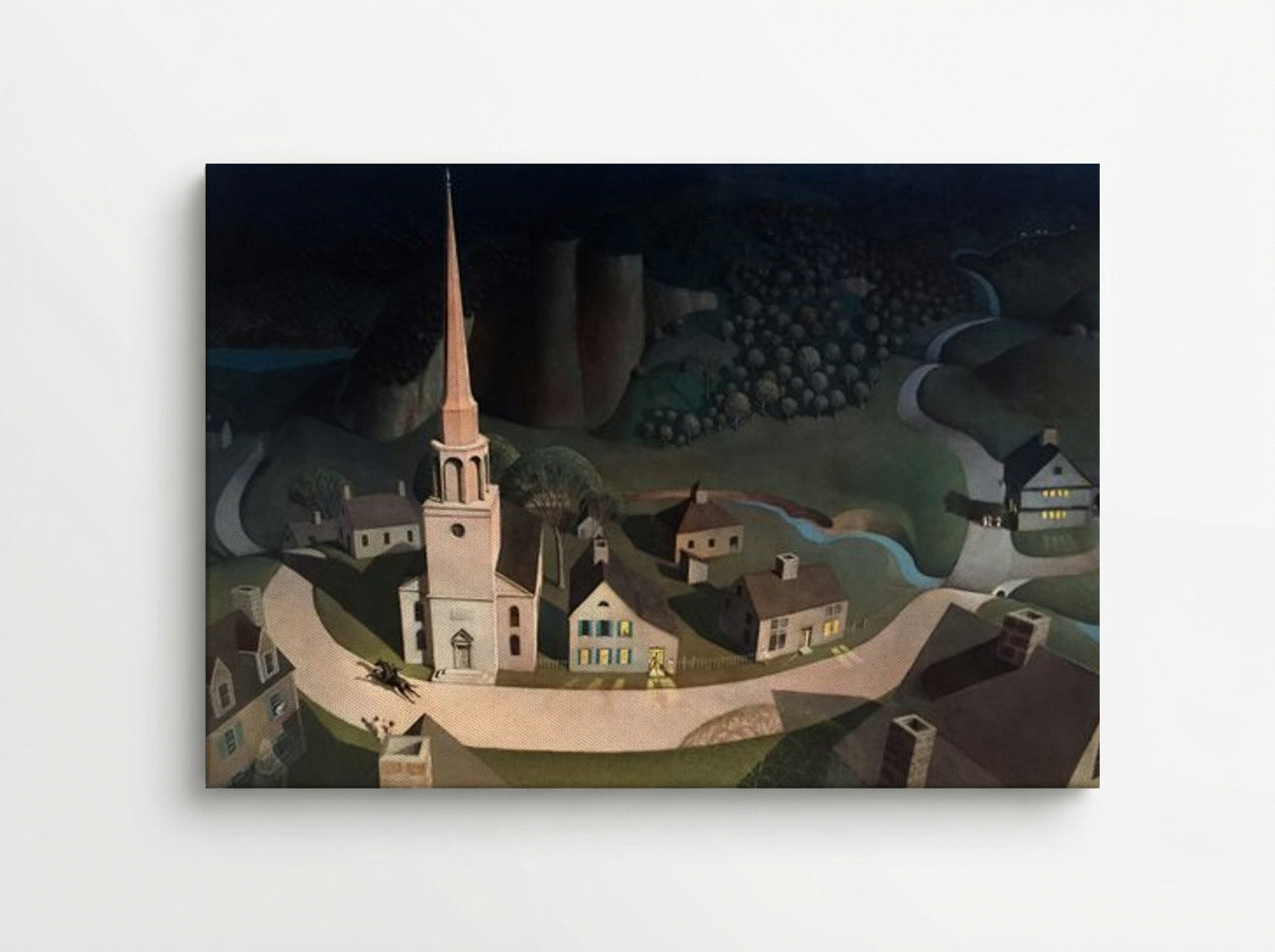 The Midnight Ride of Paul Revere - Grant Wood - Canvas