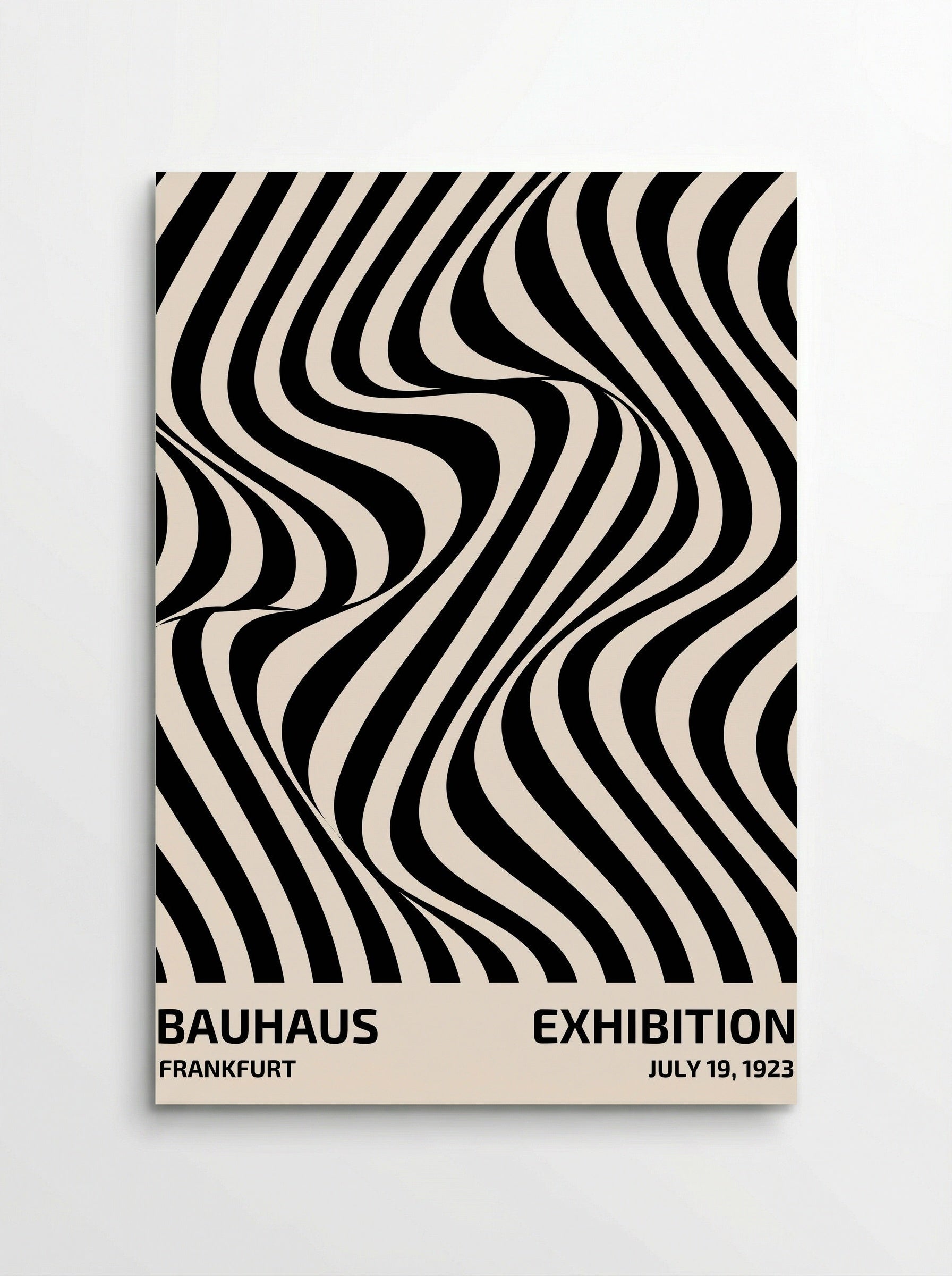 Bauhaus Optical Flow - Frankfurt Exhibition - Poster