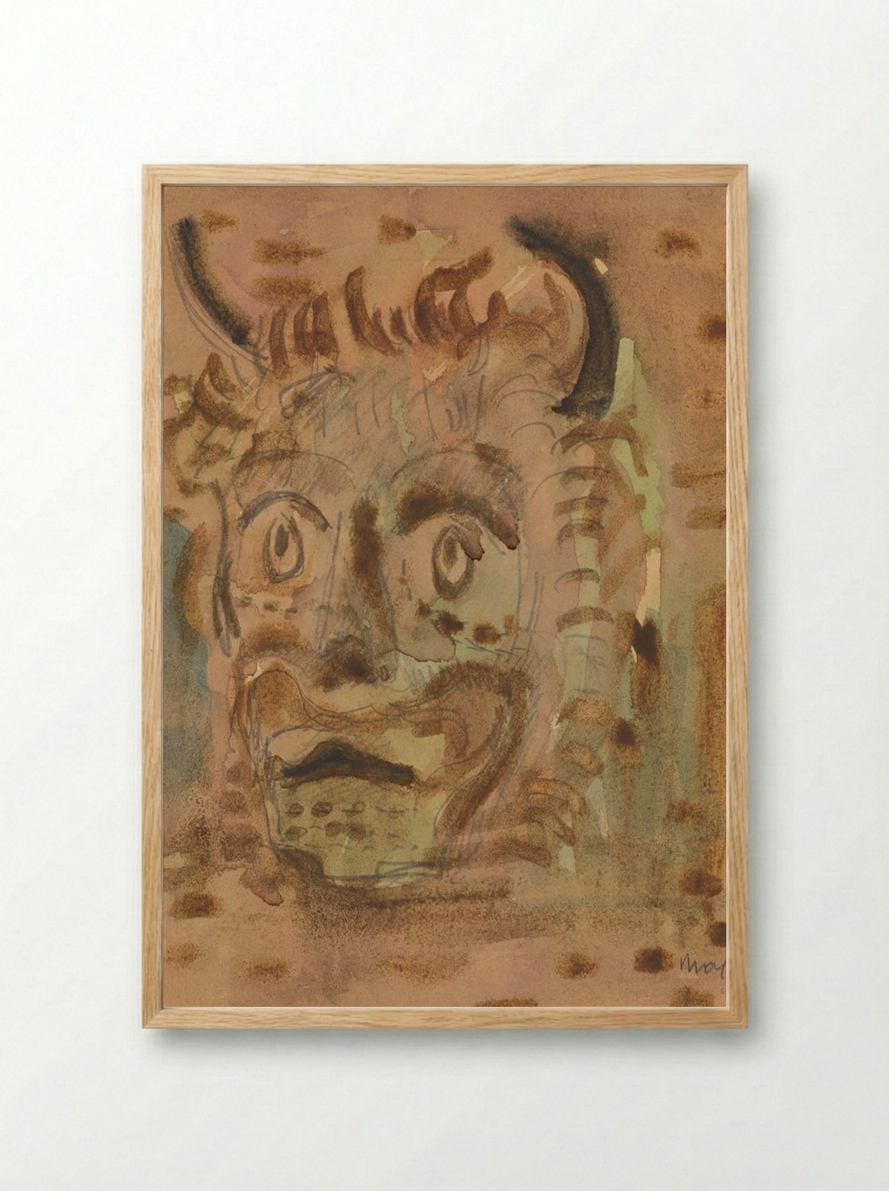 Satyr - Cyprián Majerník - Framed Print Wood