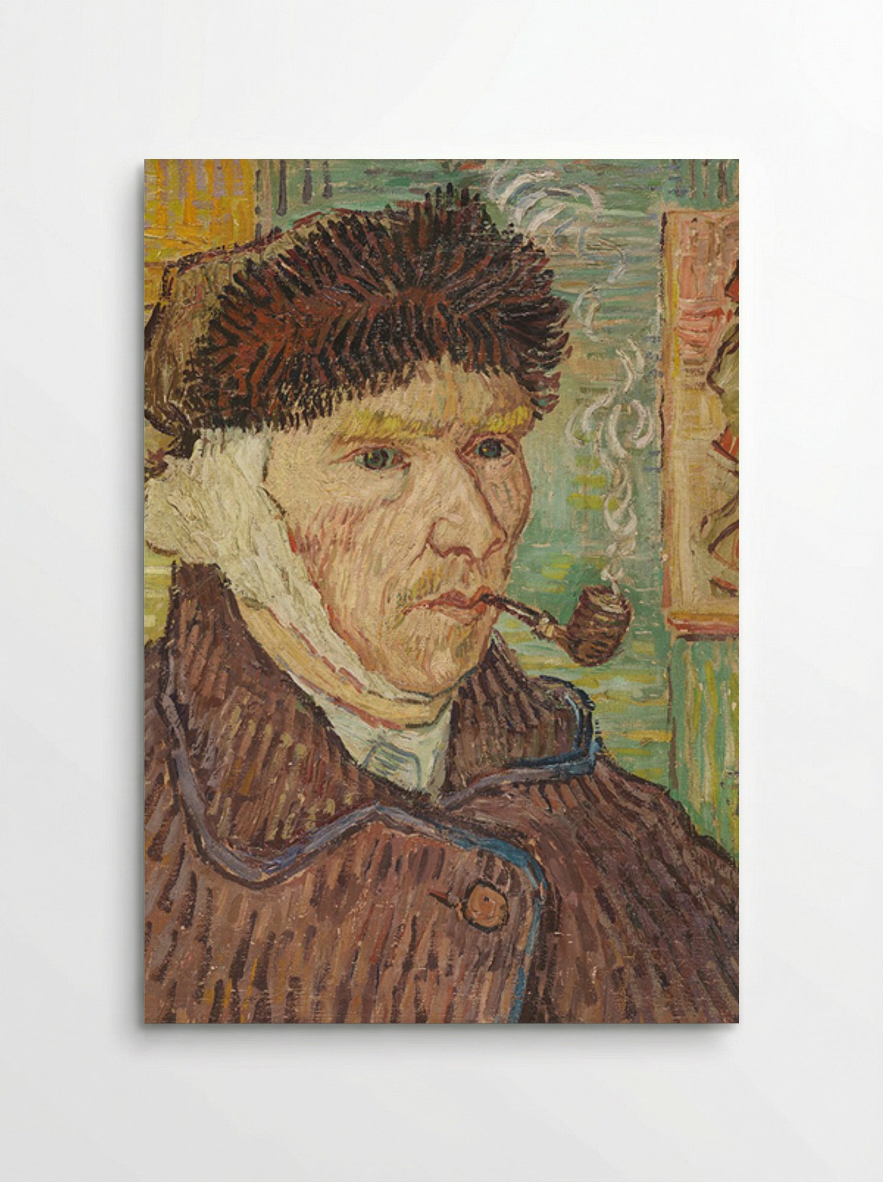Self-Portrait with Bandaged Ear and Pipe - Vincent van Gogh - Poster