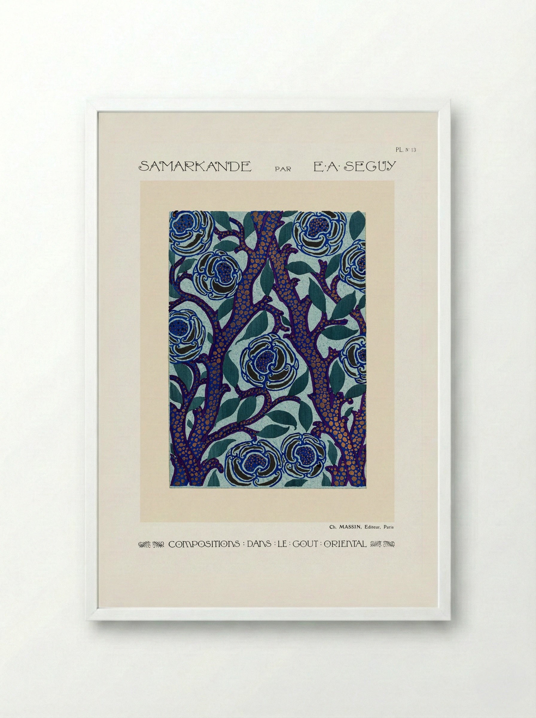 Samarkande, Plate 13 - Émile-Allain Séguy - Framed Print White
