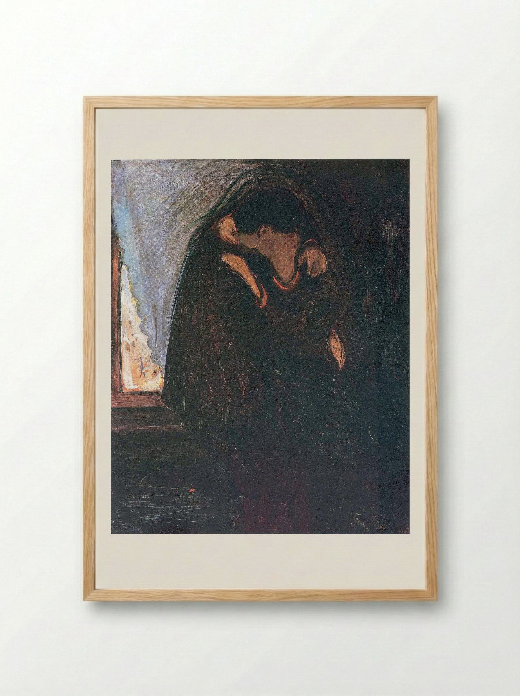 The Kiss - Edvard Munch - Framed Print Wood