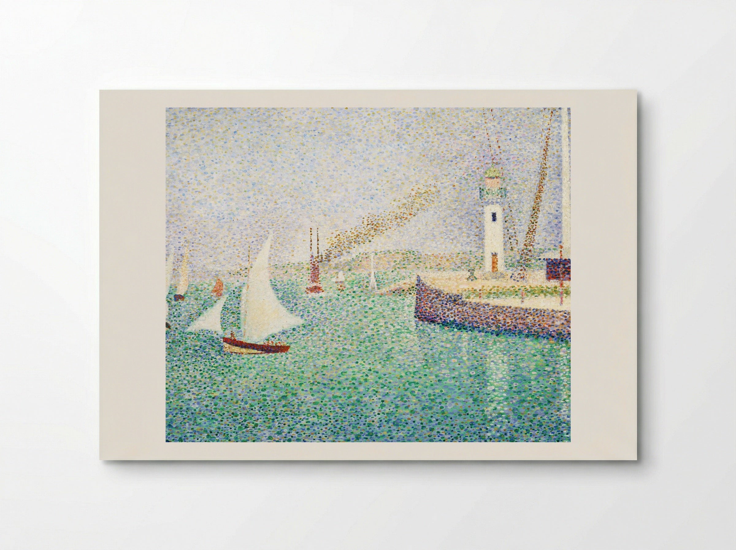 Entrance of The Port of Honfleur - Georges Seurat - Poster