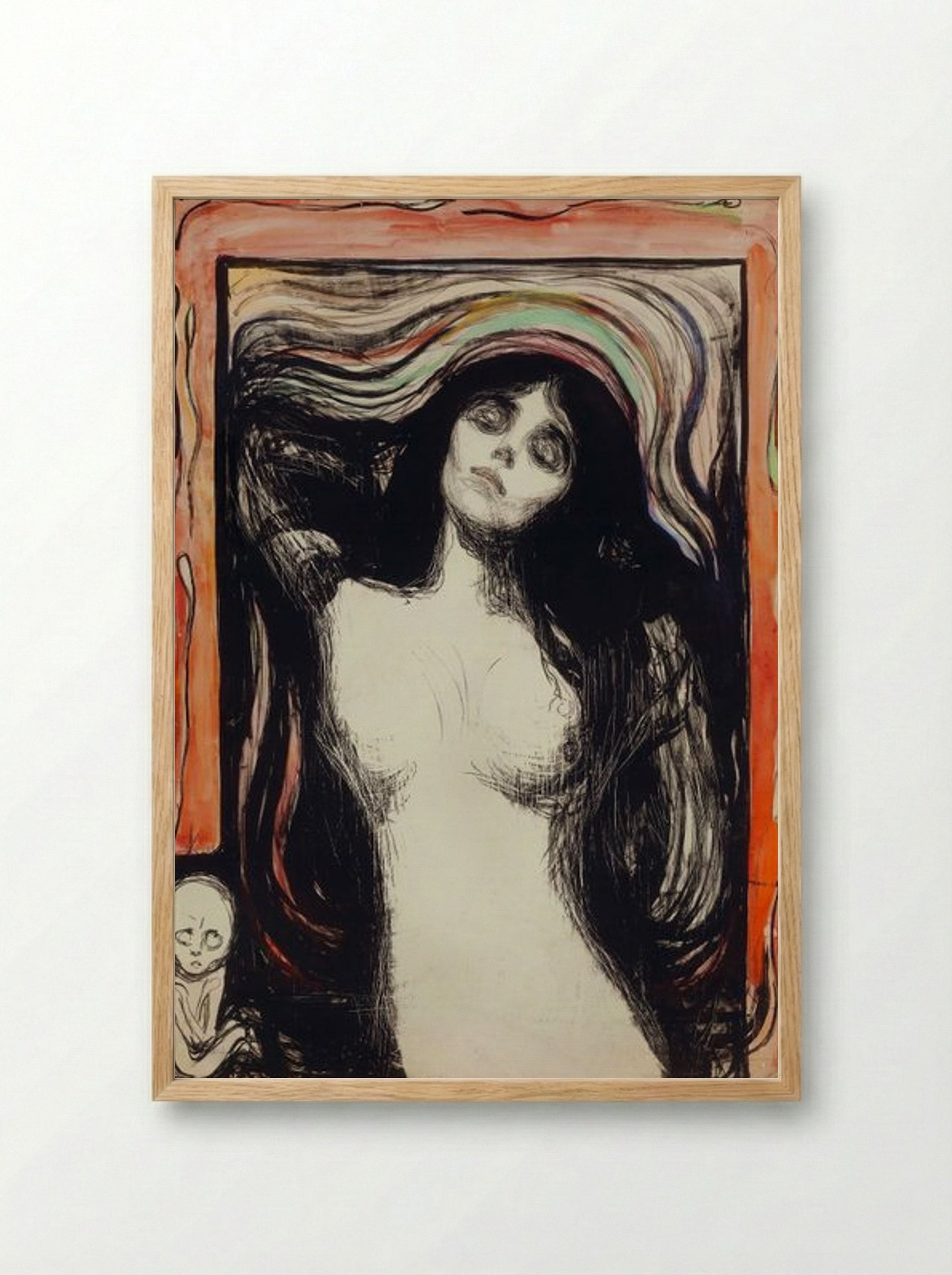 Madonna - Edvard Munch - Framed Print Wood