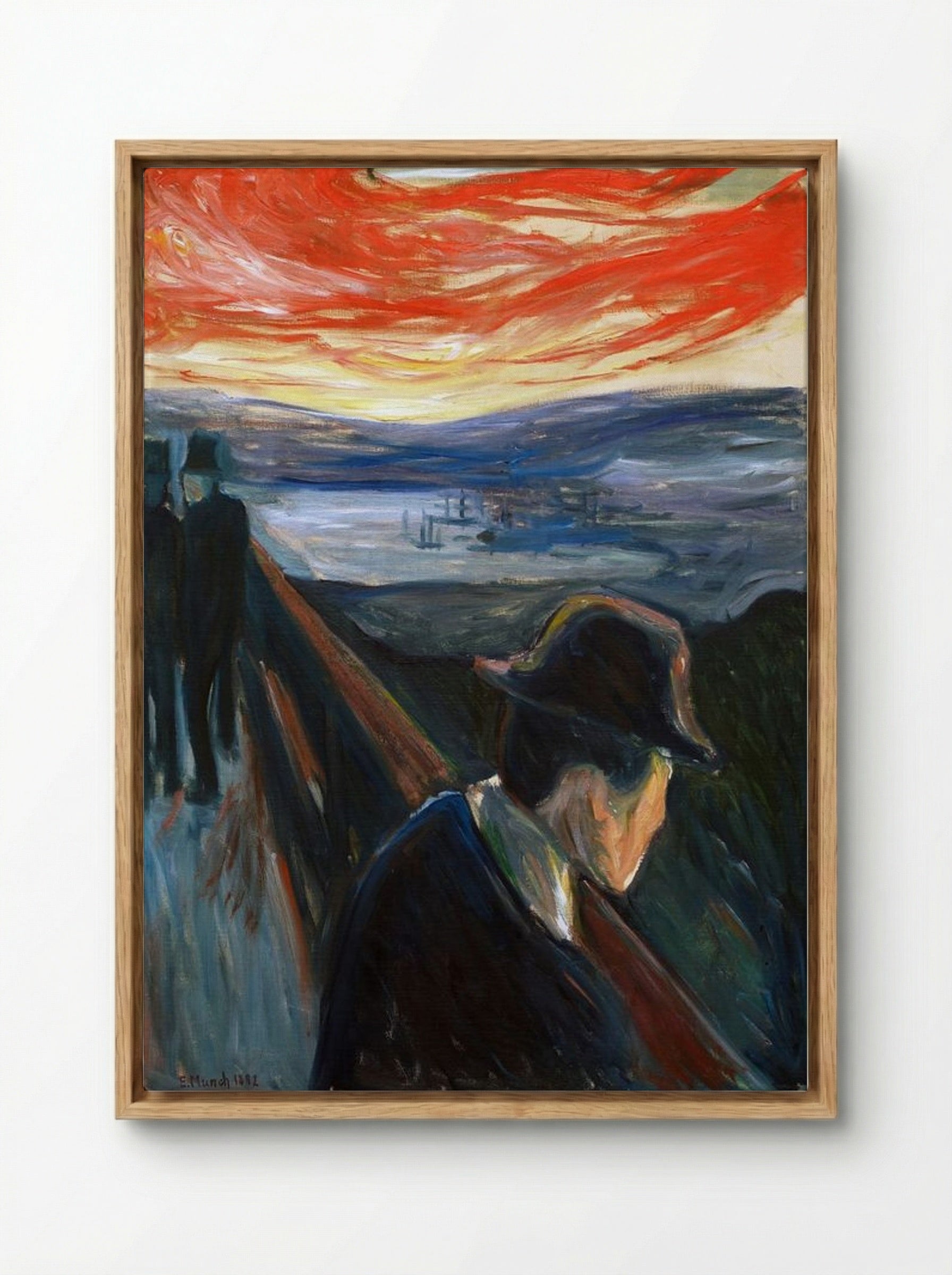 Despair - Edvard Munch - Framed Canvas Wood