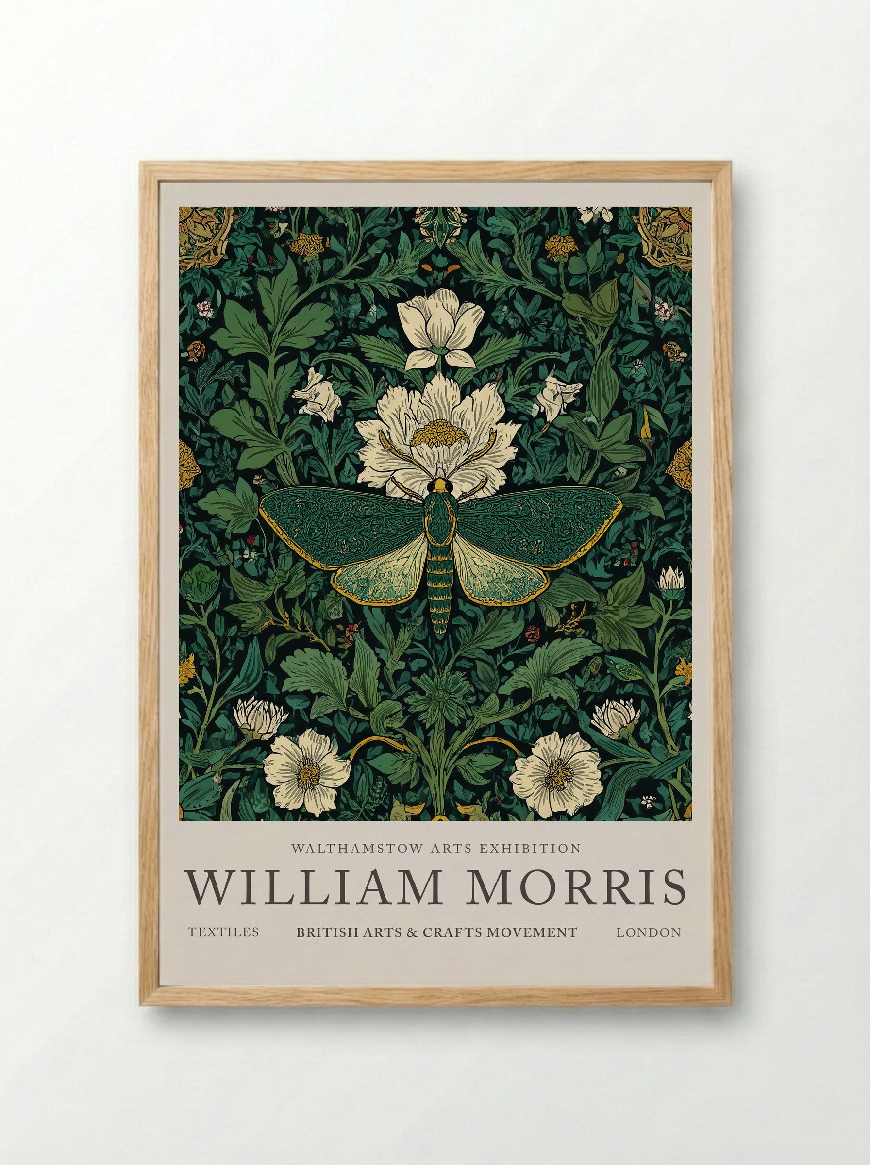 Emerald Moth Garden - William Morris