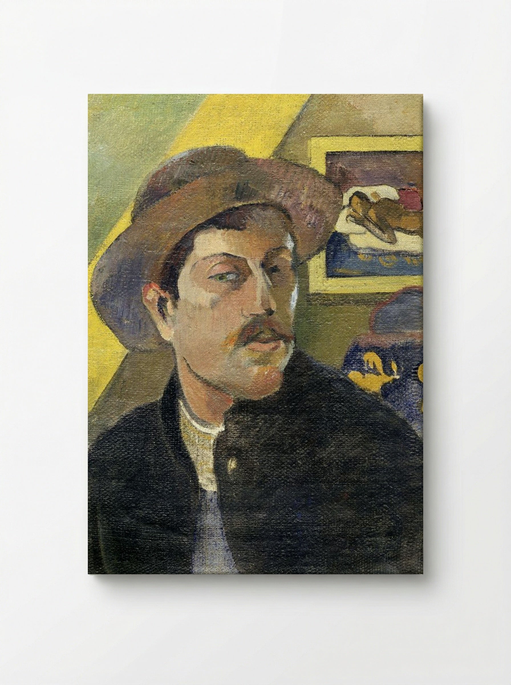 Self-Portrait in a Hat - Paul Gauguin - Canvas