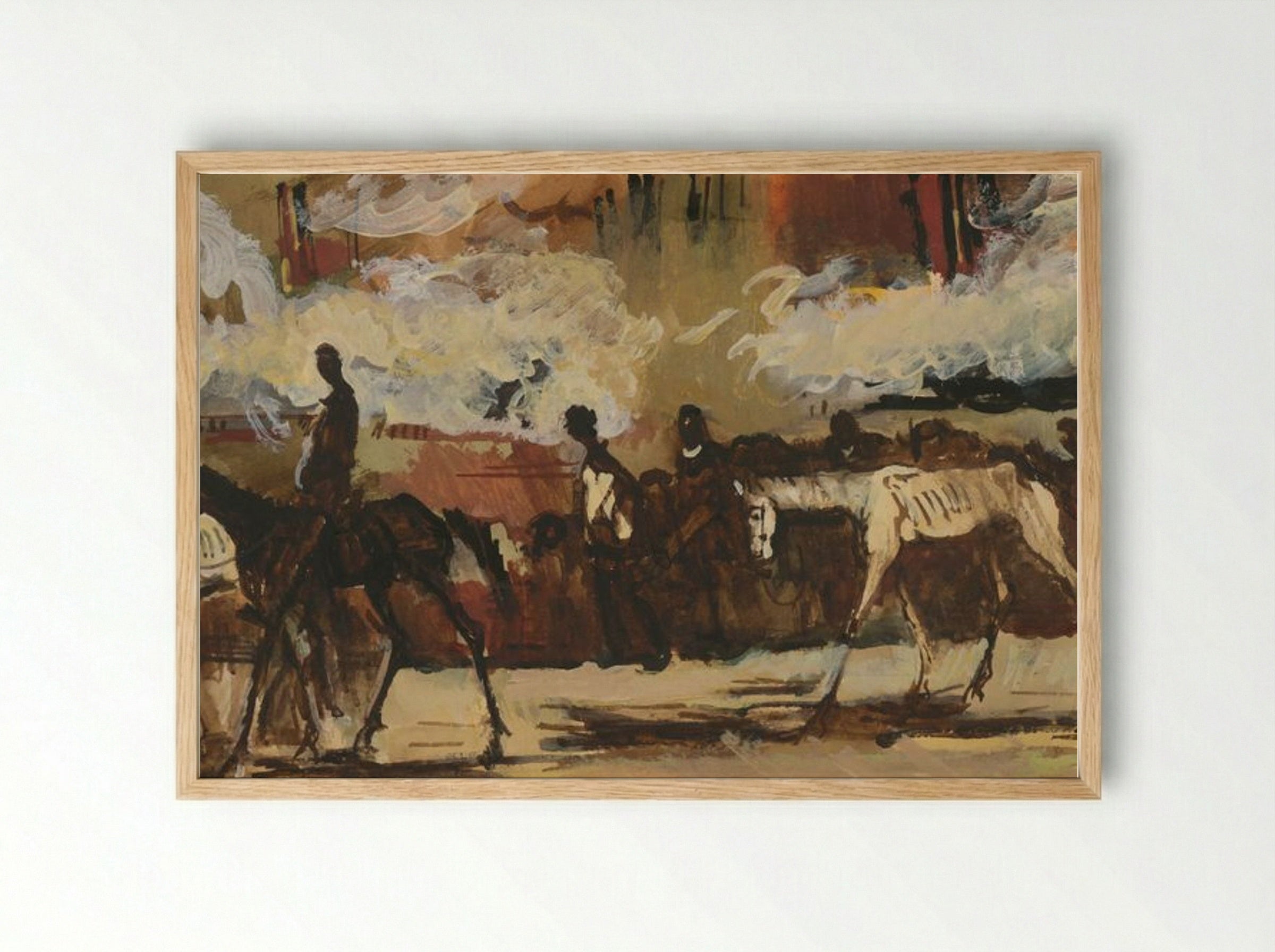 Riders - Cyprián Majerník - Framed Print Wood