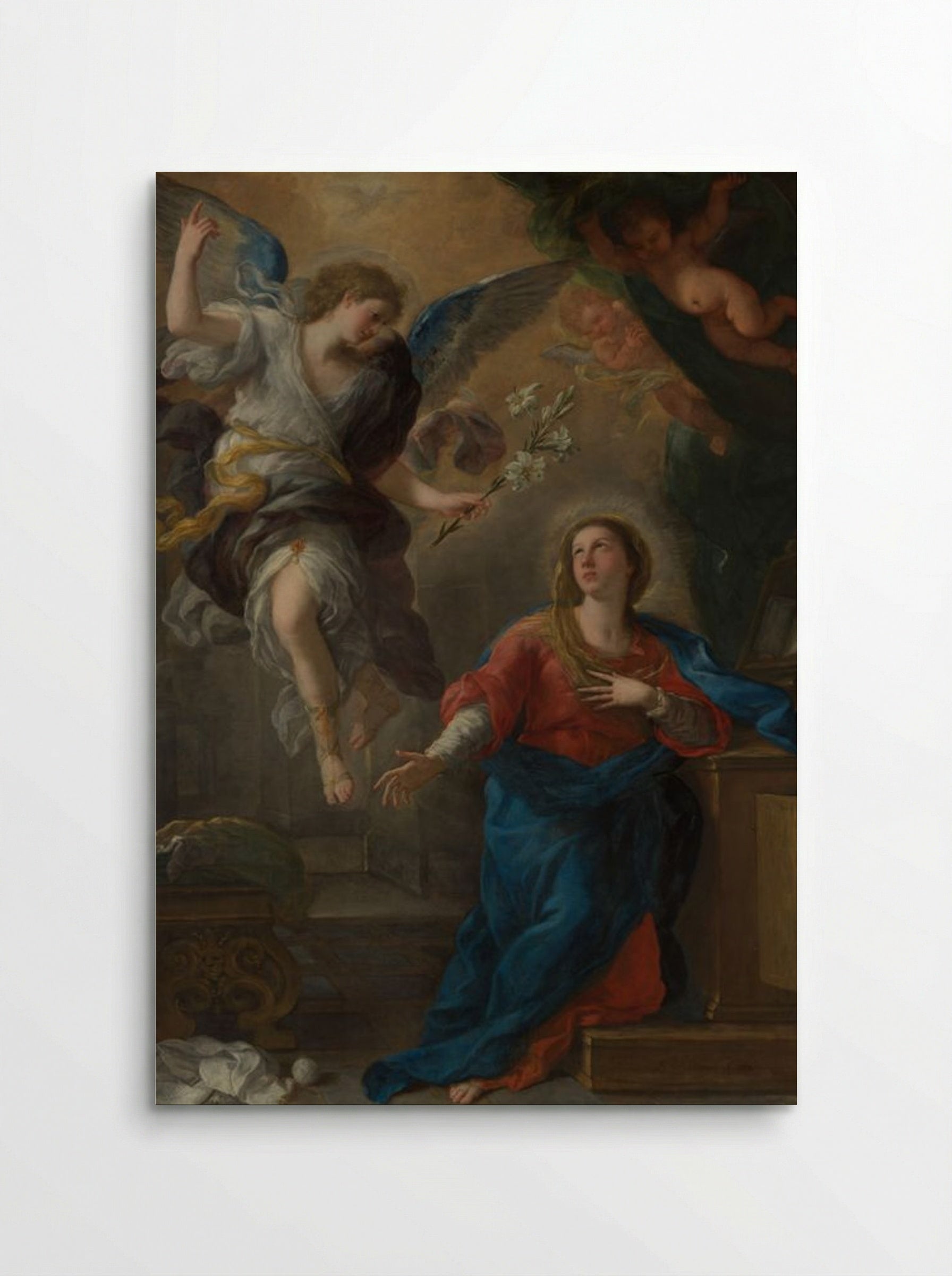 The Annunciation - Luca Giordano - Poster