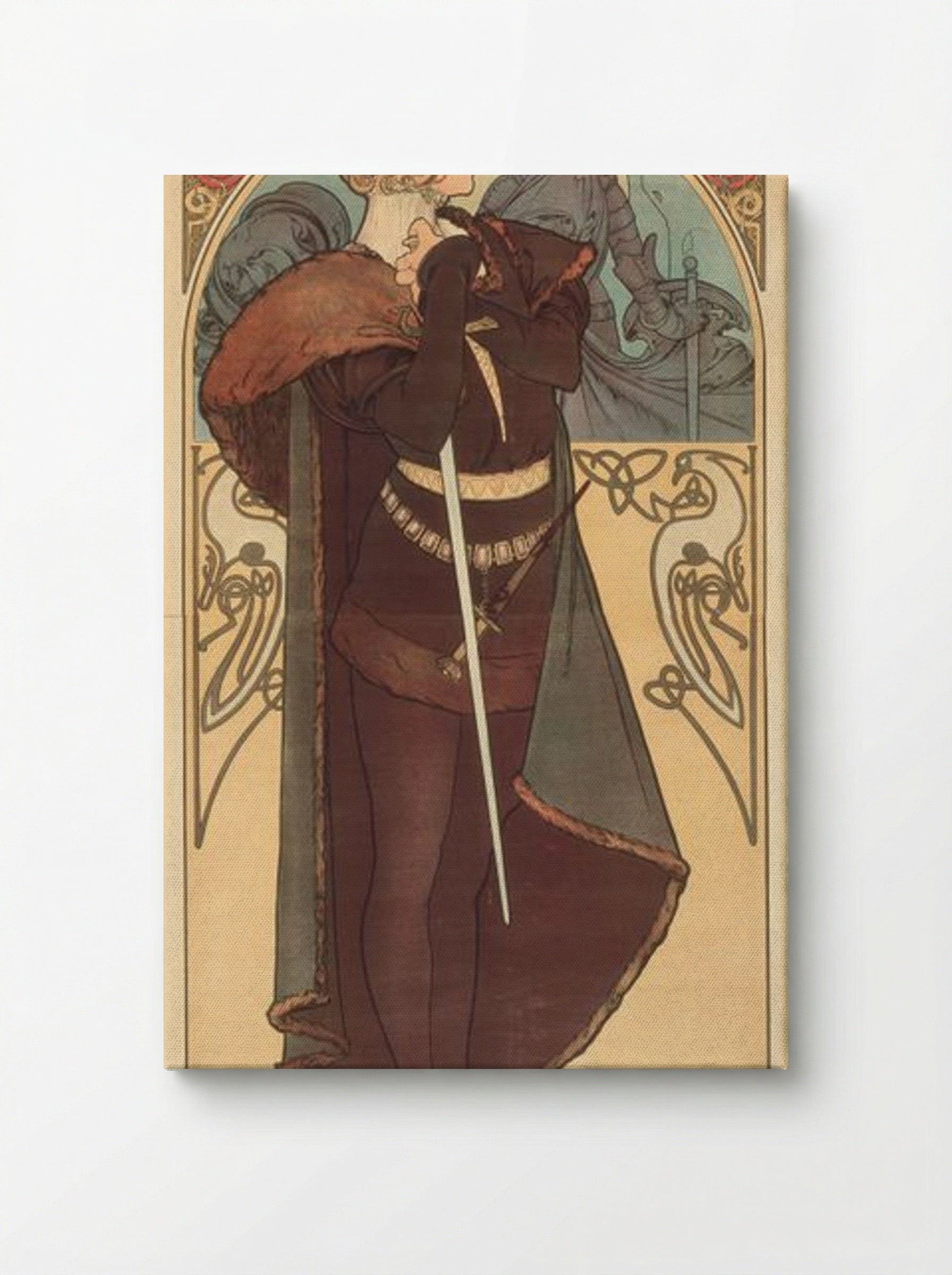 Hamlet, Sarah Bernhardt - Alphonse Mucha - Canvas