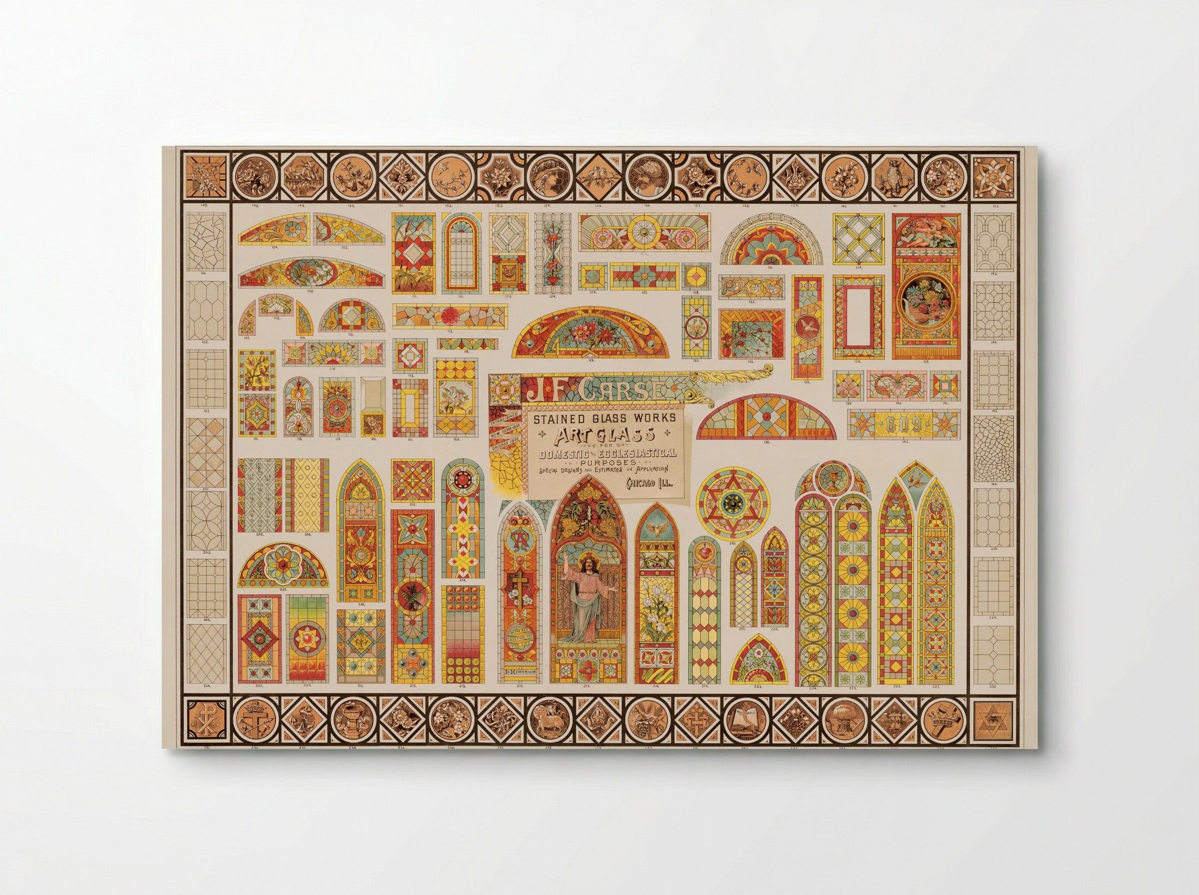 Stained Glass Works for Domestic and Ecclesiastical Purposes - J.F. Carse - Poster