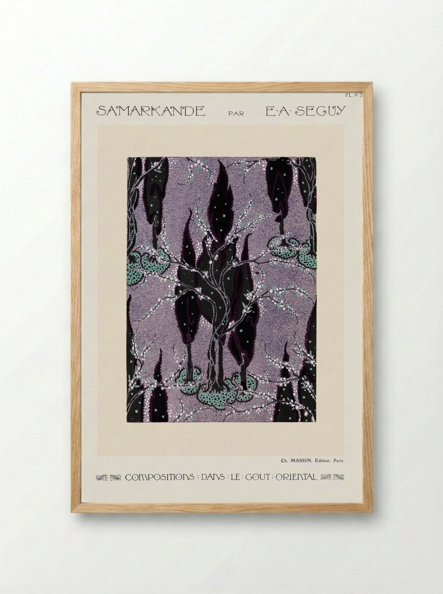 Samarkande, Plate No. 2 (Oriental Composition) - Émile-Allain Séguy - Framed Print Wood