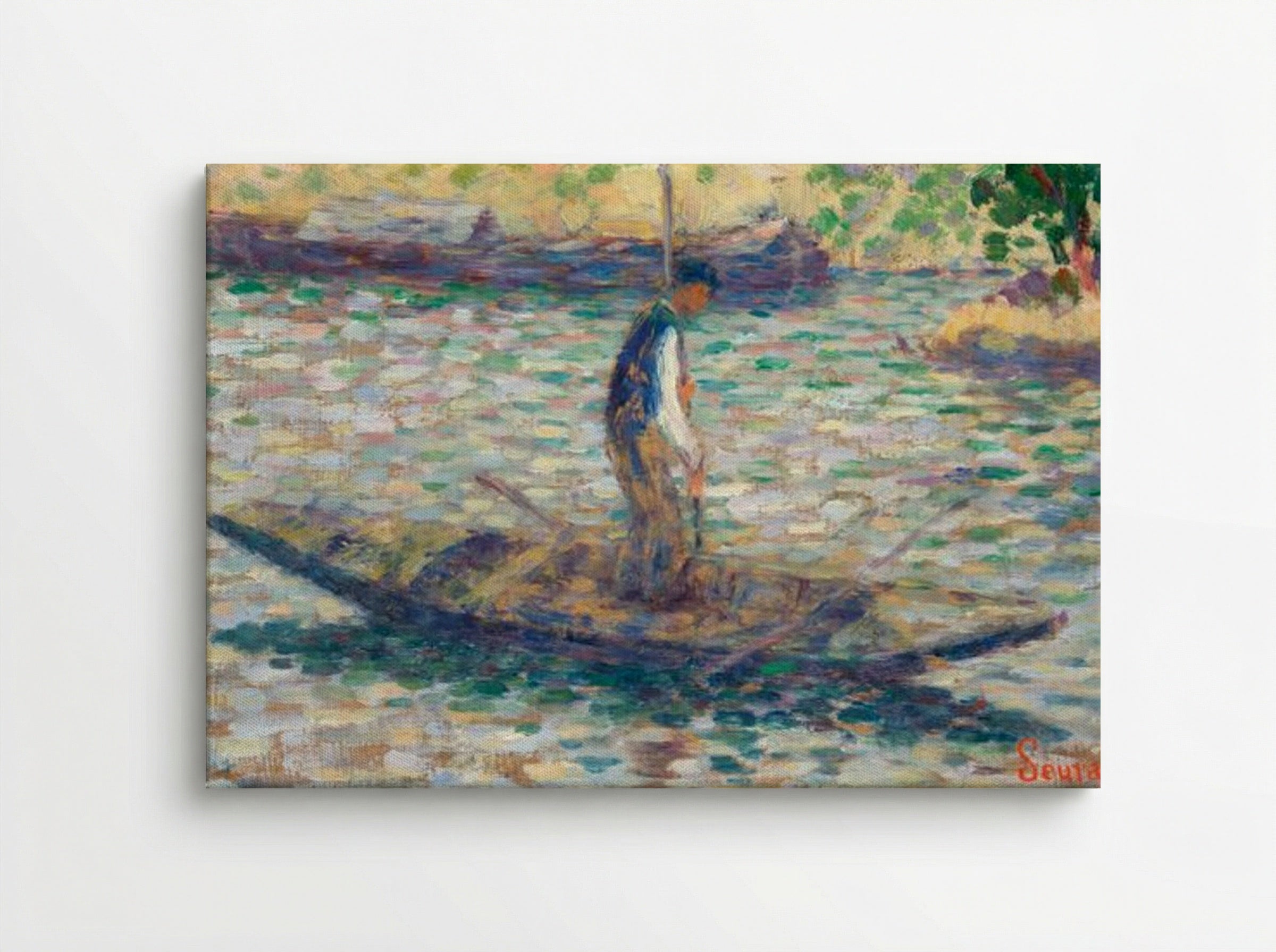 A Fisherman - Georges Seurat - Canvas