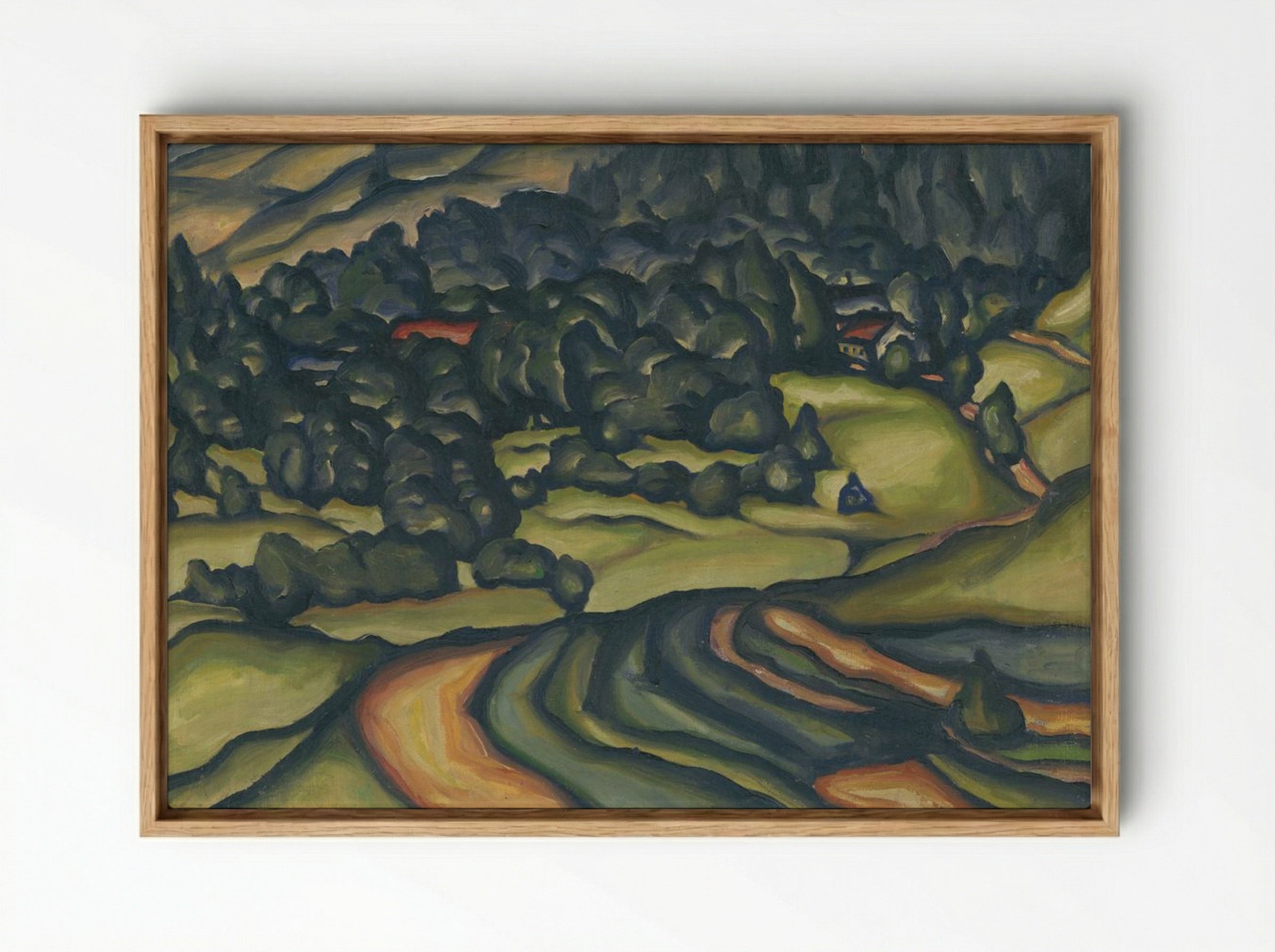 Country - Konstantin Bauer - Framed Canvas Wood