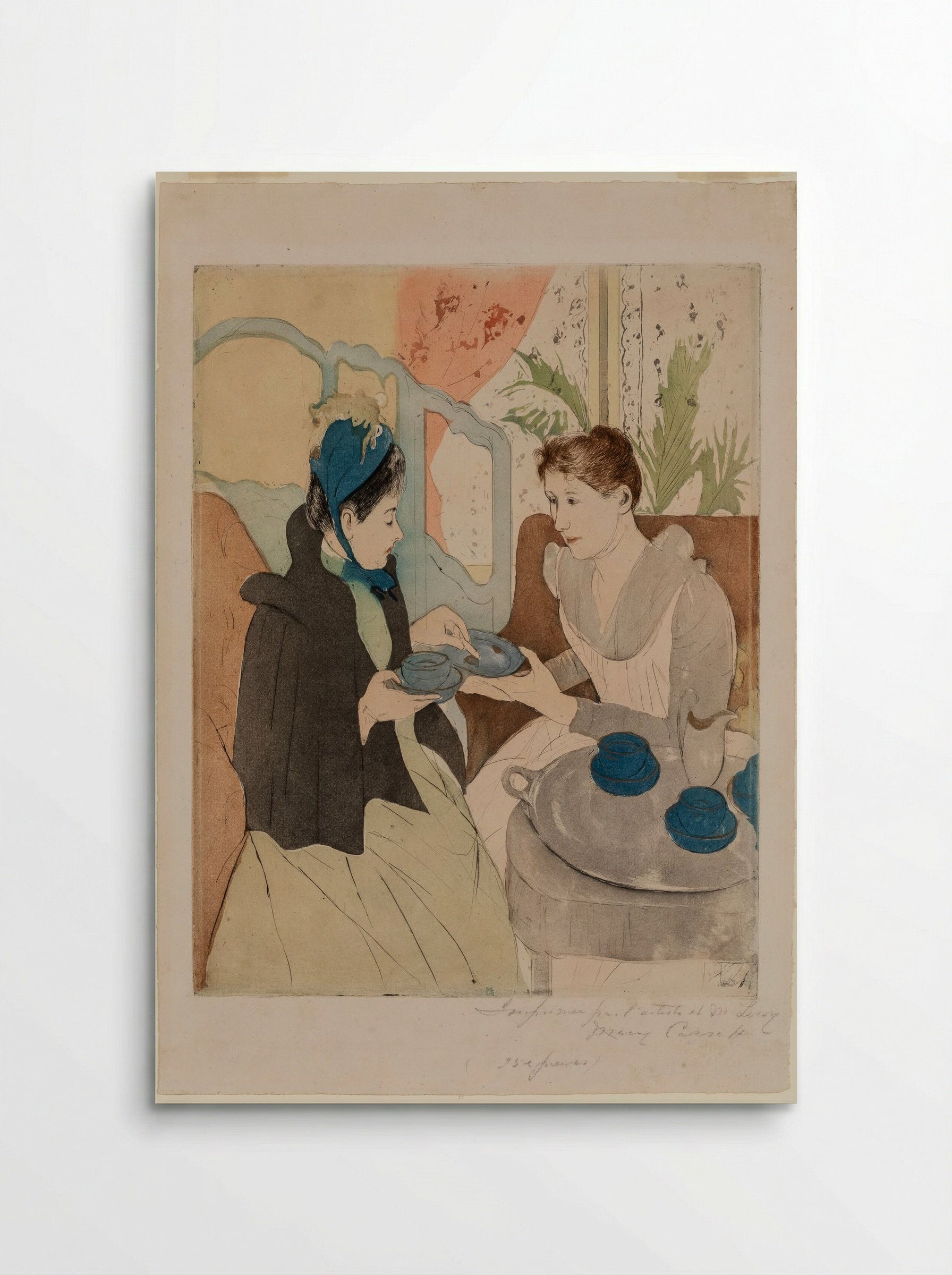Afternoon Tea Party - Mary Cassatt - Poster