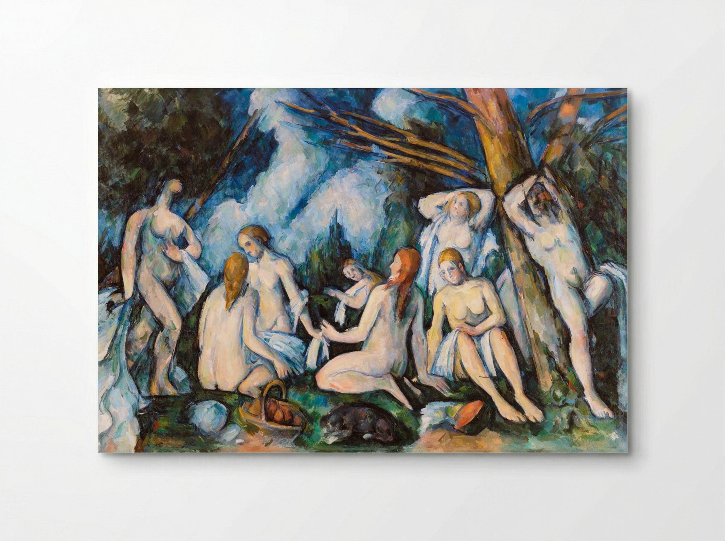 The Large Bathers (Les Grandes Baigneuses) - Paul Cézanne - Poster