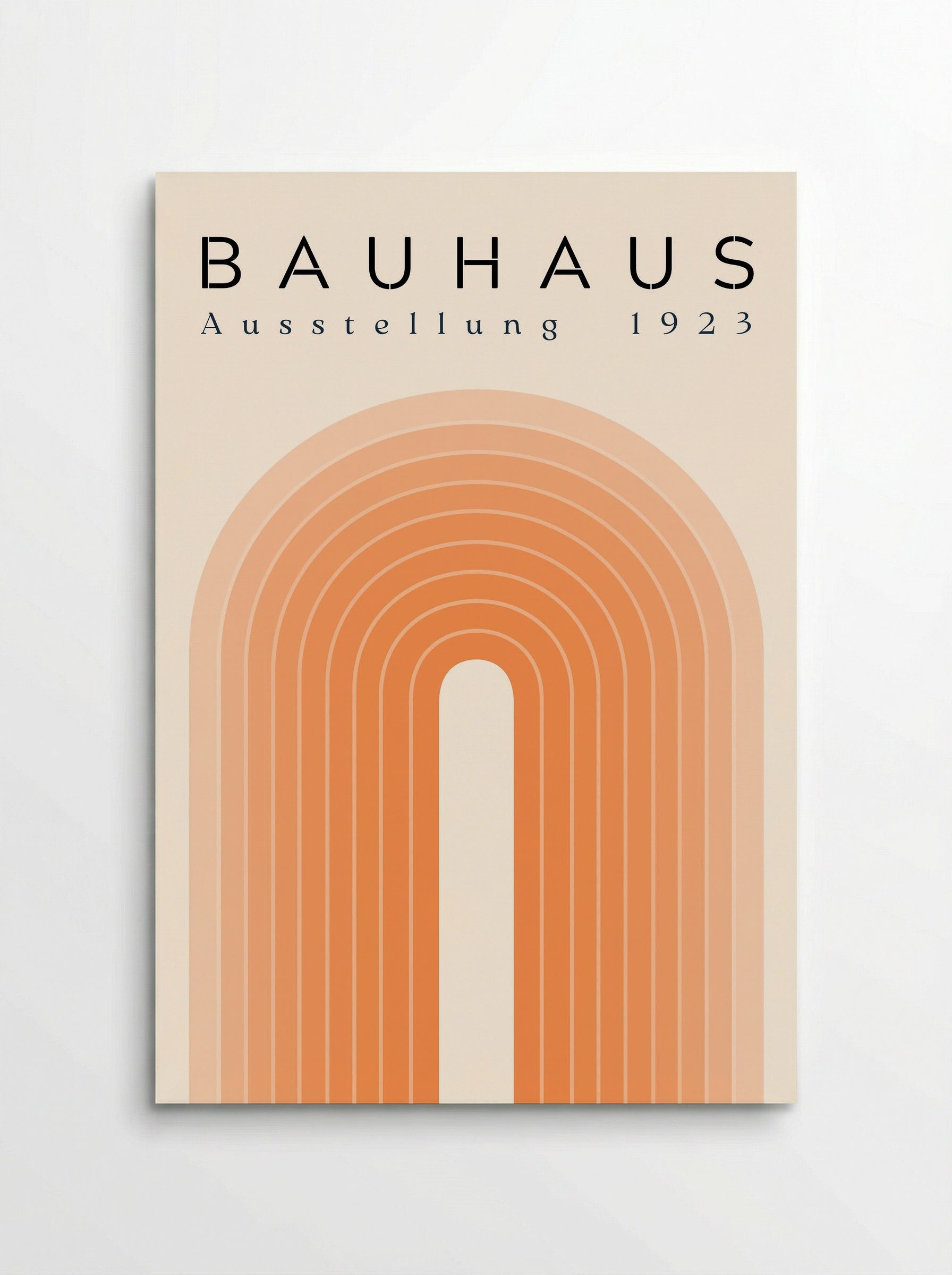Bauhaus Sunset Arch – 1923 Exhibition Poster - Poster