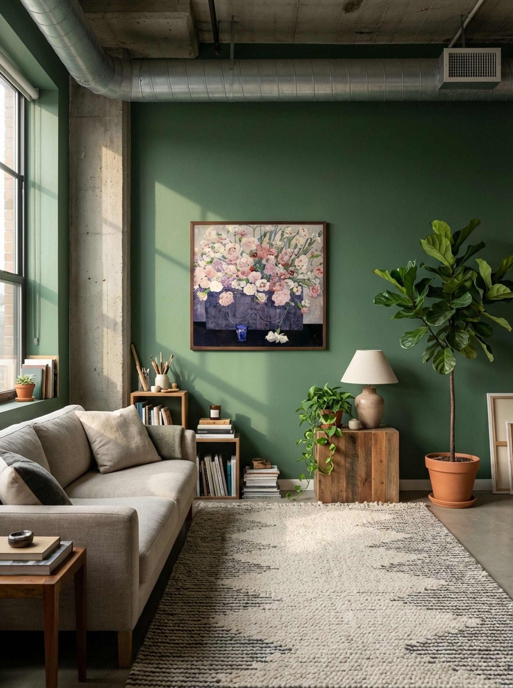 Still Life with Carnations - Fine Art Print - Lifestyle