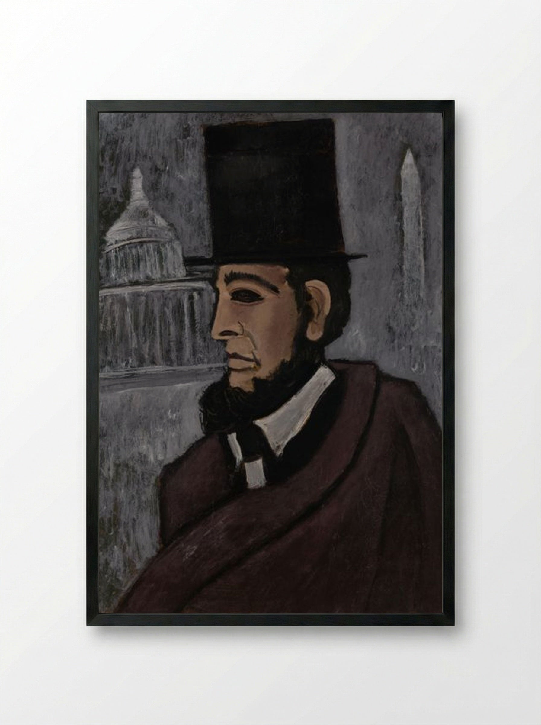Weary of the Truth - Marsden Hartley - Framed Print Black