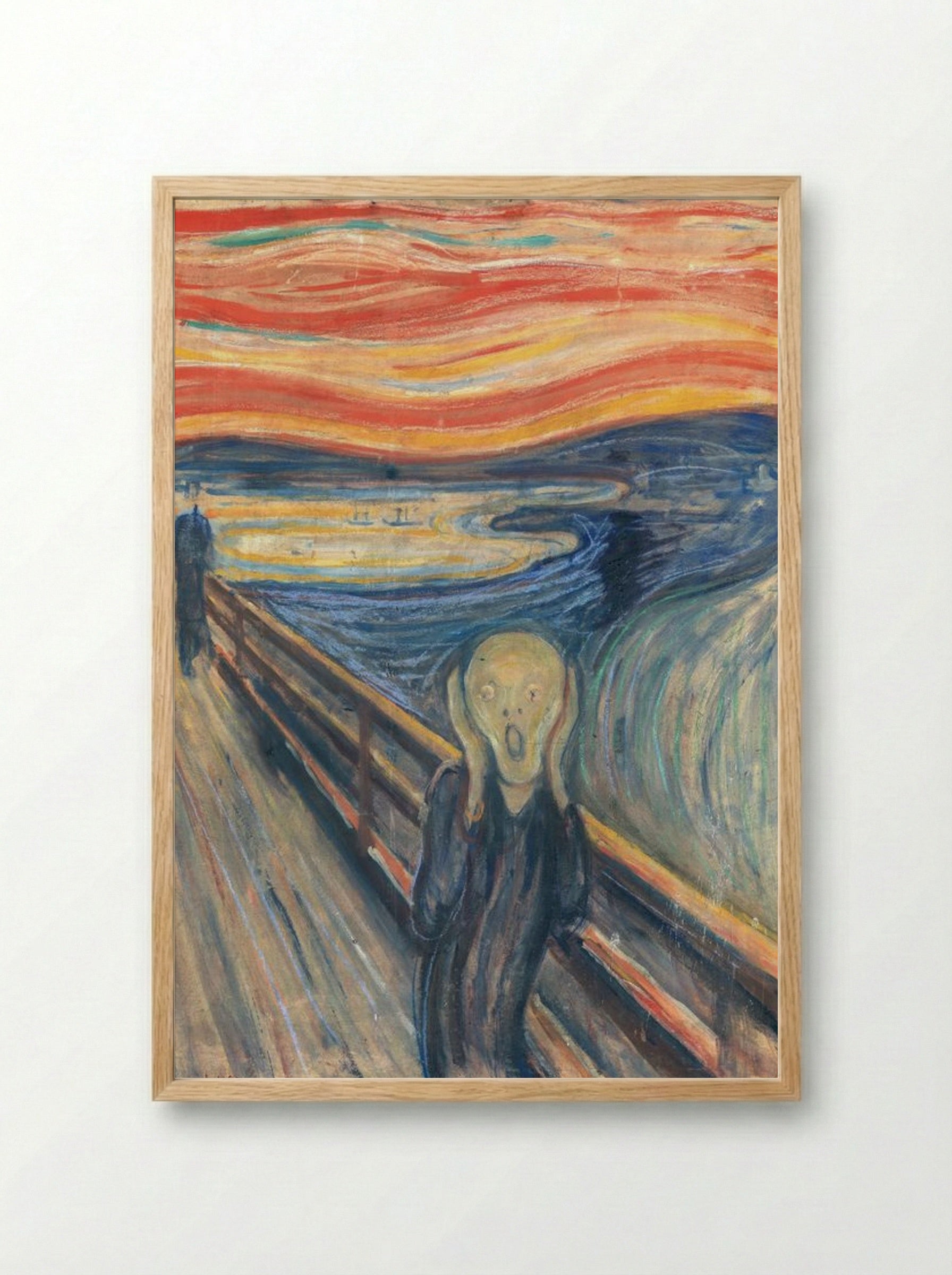 The Scream - Edvard Munch - Framed Print Wood