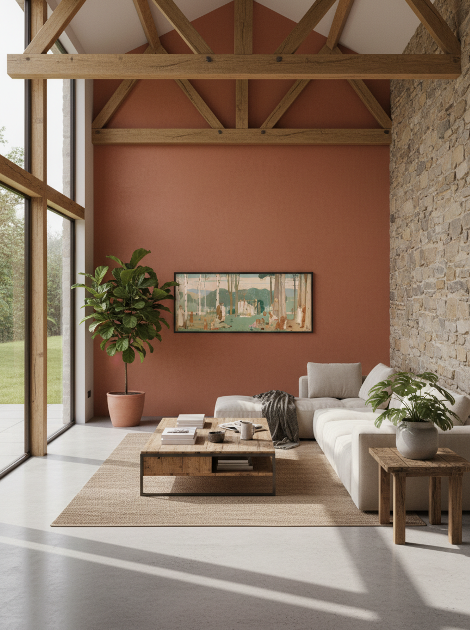 Men, Women, and Children at a Picnic in the Park - Fine Art Print - Lifestyle