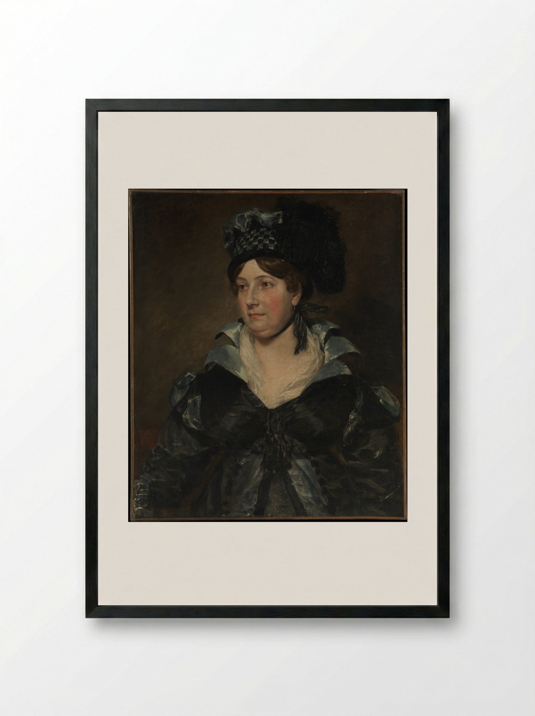 Mrs. James Pulham Sr. (Frances Amys, ca. 1766–1856) - John Constable - Framed Print Black