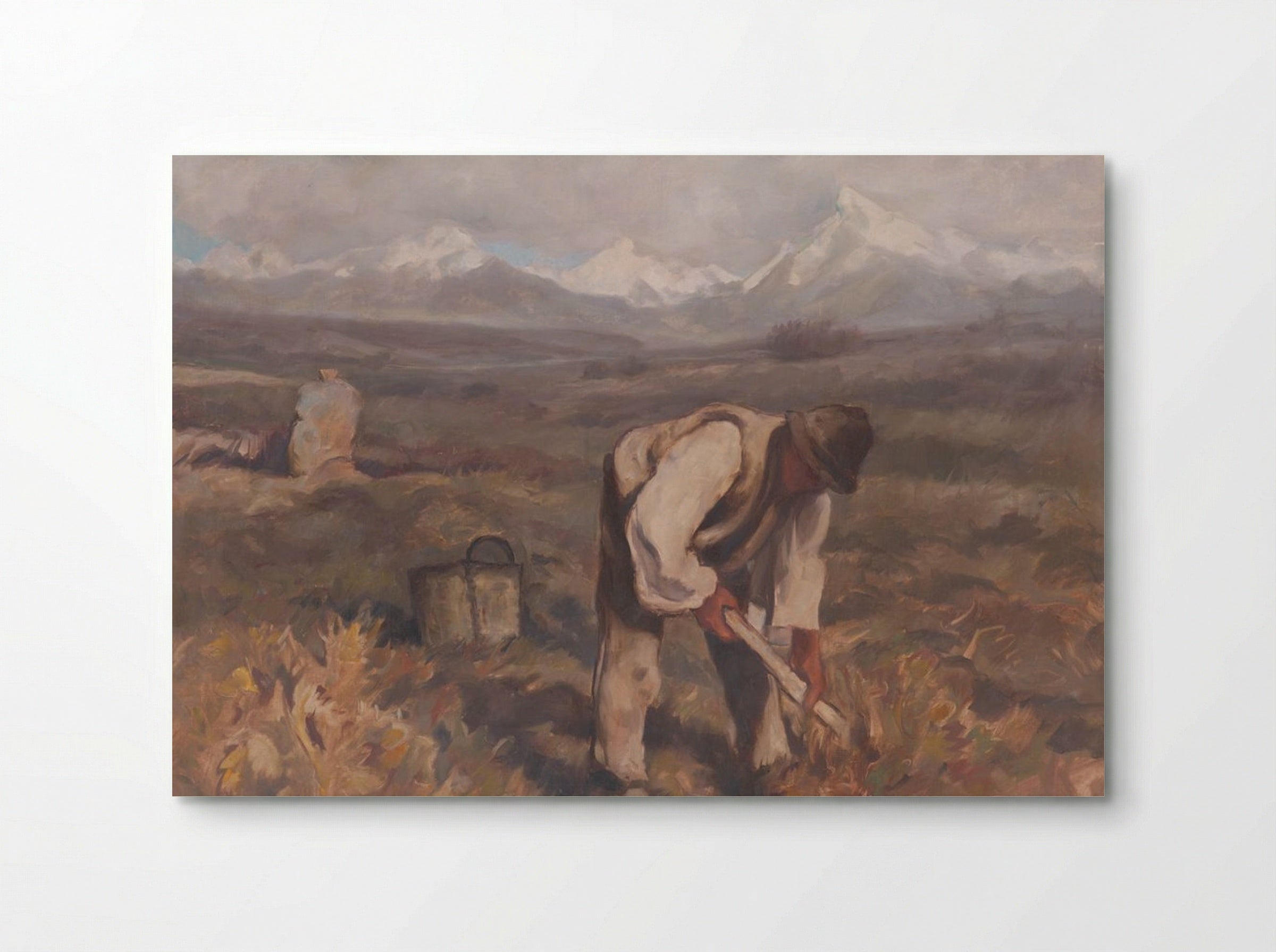 Autumn Work (Potato Digging) - Zolo Palugyay - Poster