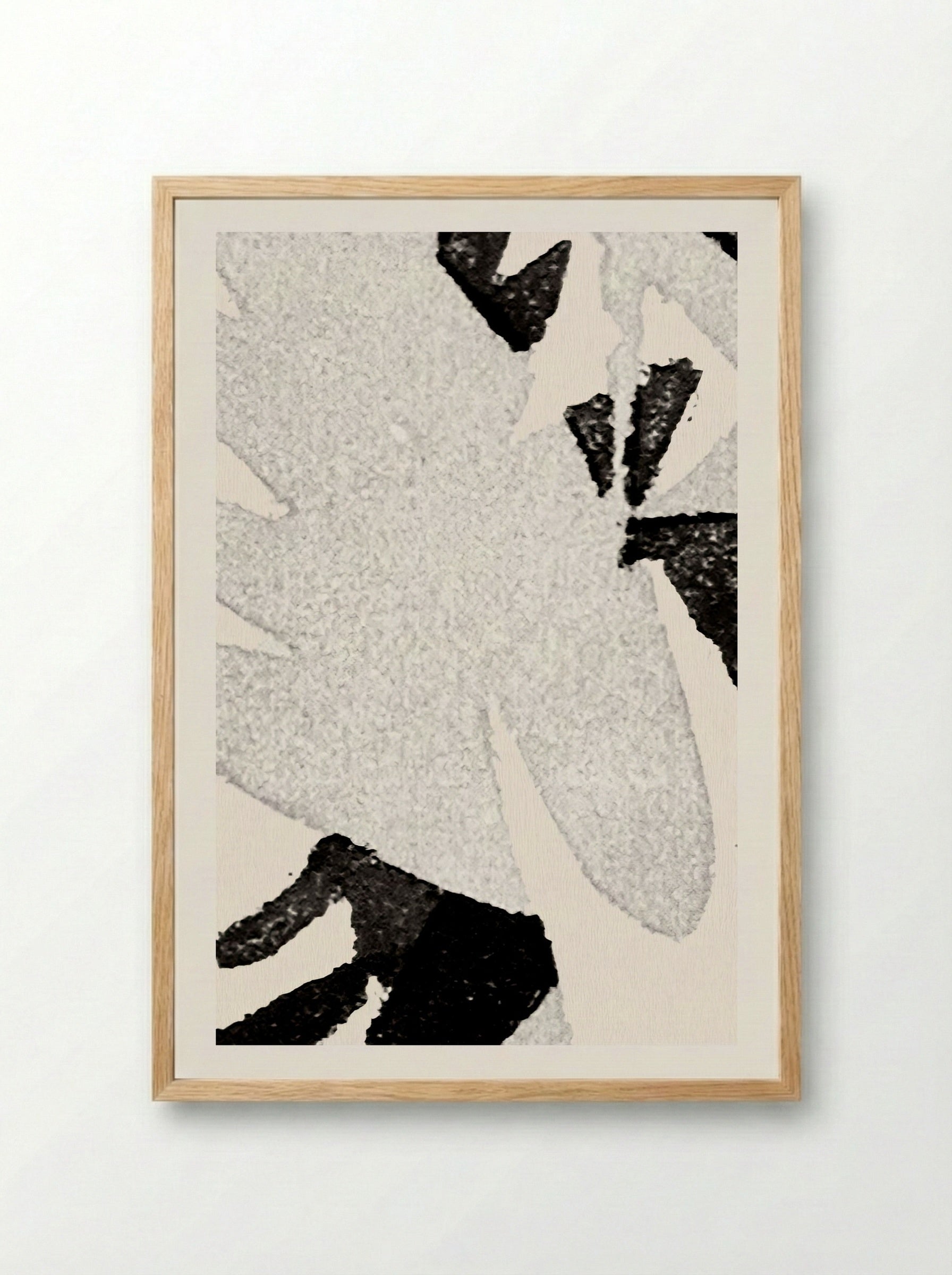 Abstract Composition (Black and White) - Franz Marc - Framed Print Wood