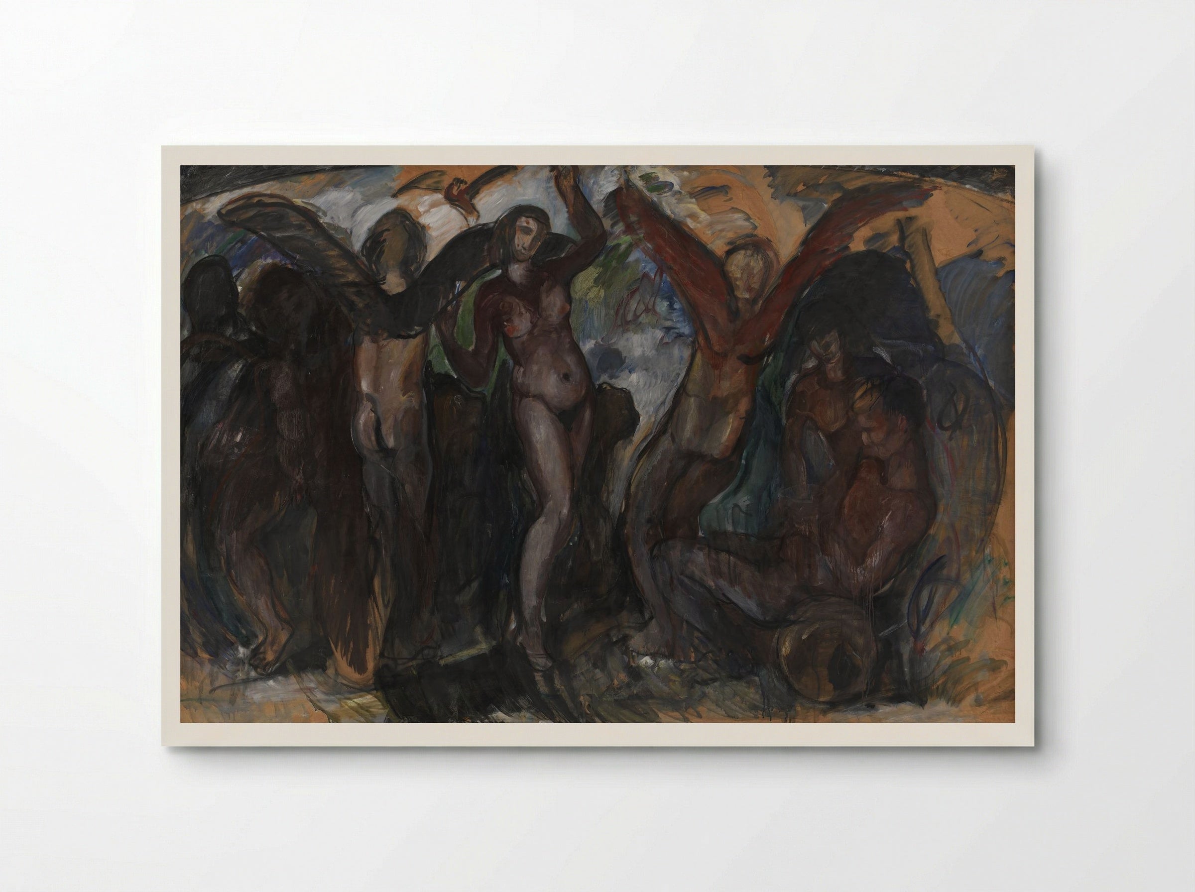 Figure Composition with Back Edges - Jens Adolf Jerichau - Poster