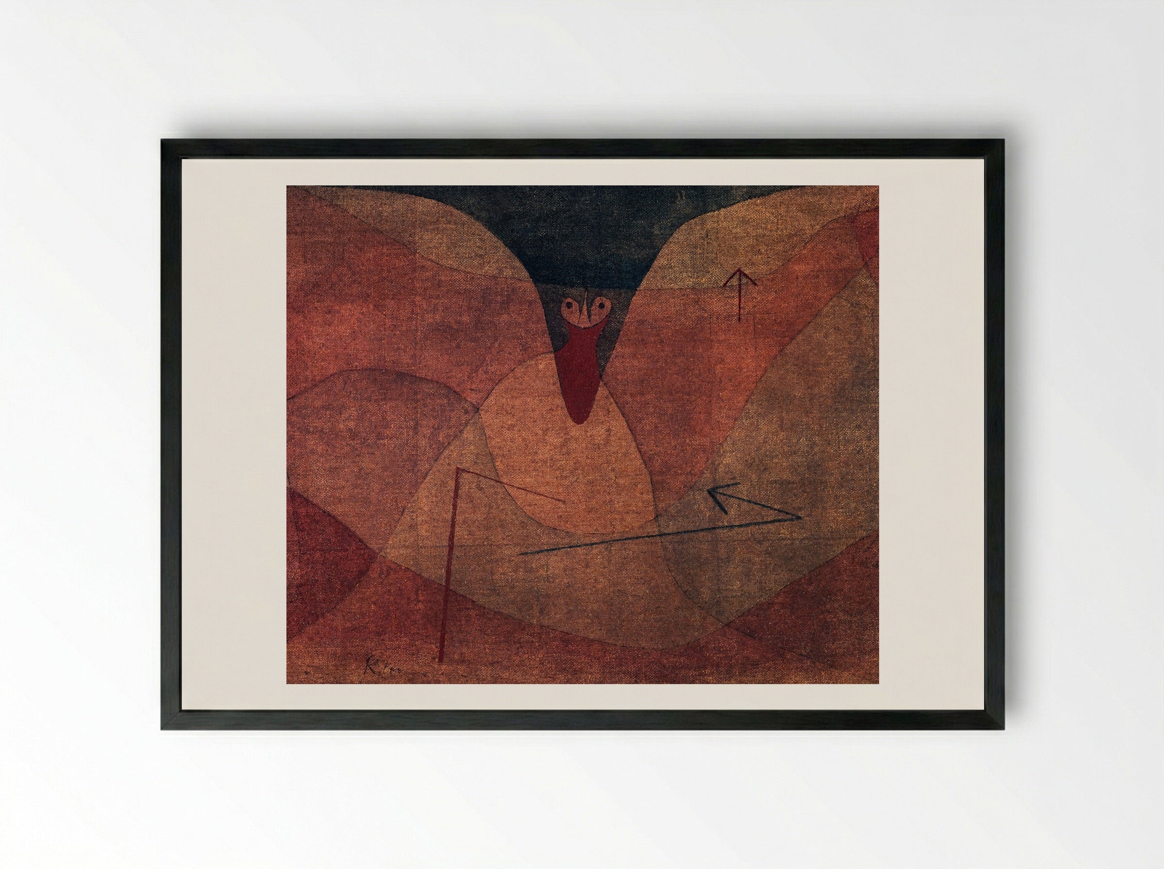 Aviatic Evolution - Paul Klee - Framed Print Black