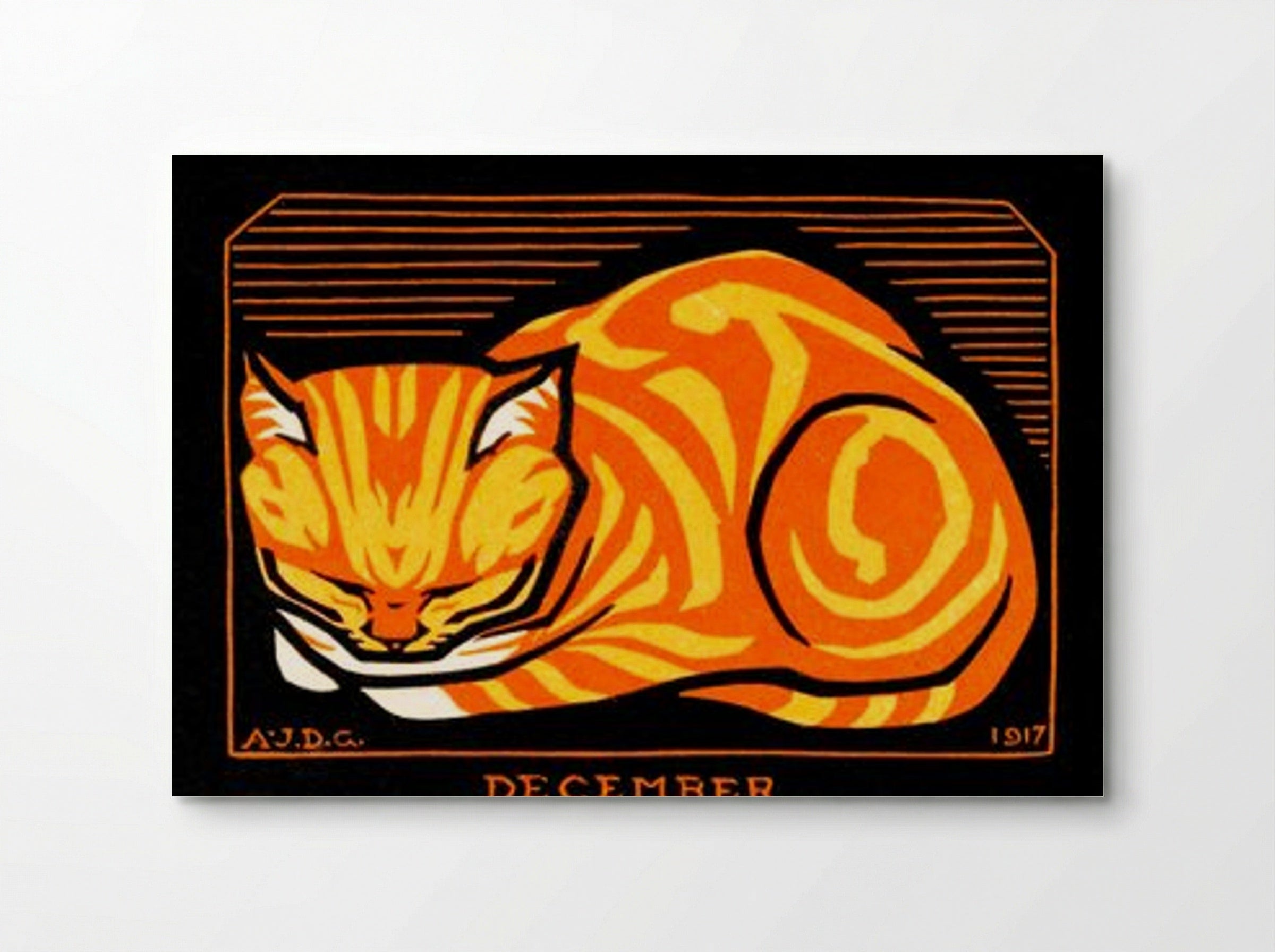 December Cat - Julie de Graag - Poster