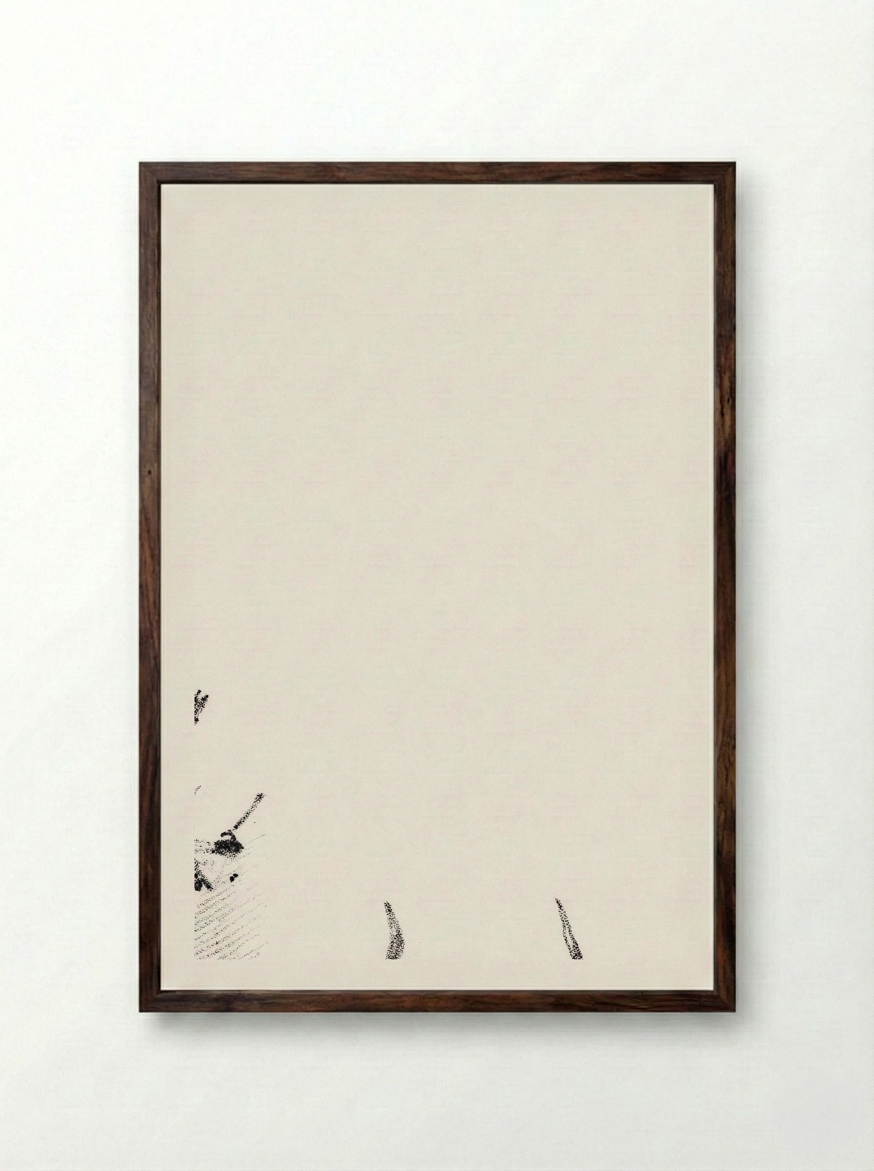 Menu Card with Teachers and Students - Theo van Hoytema - Framed Print Dark Wood