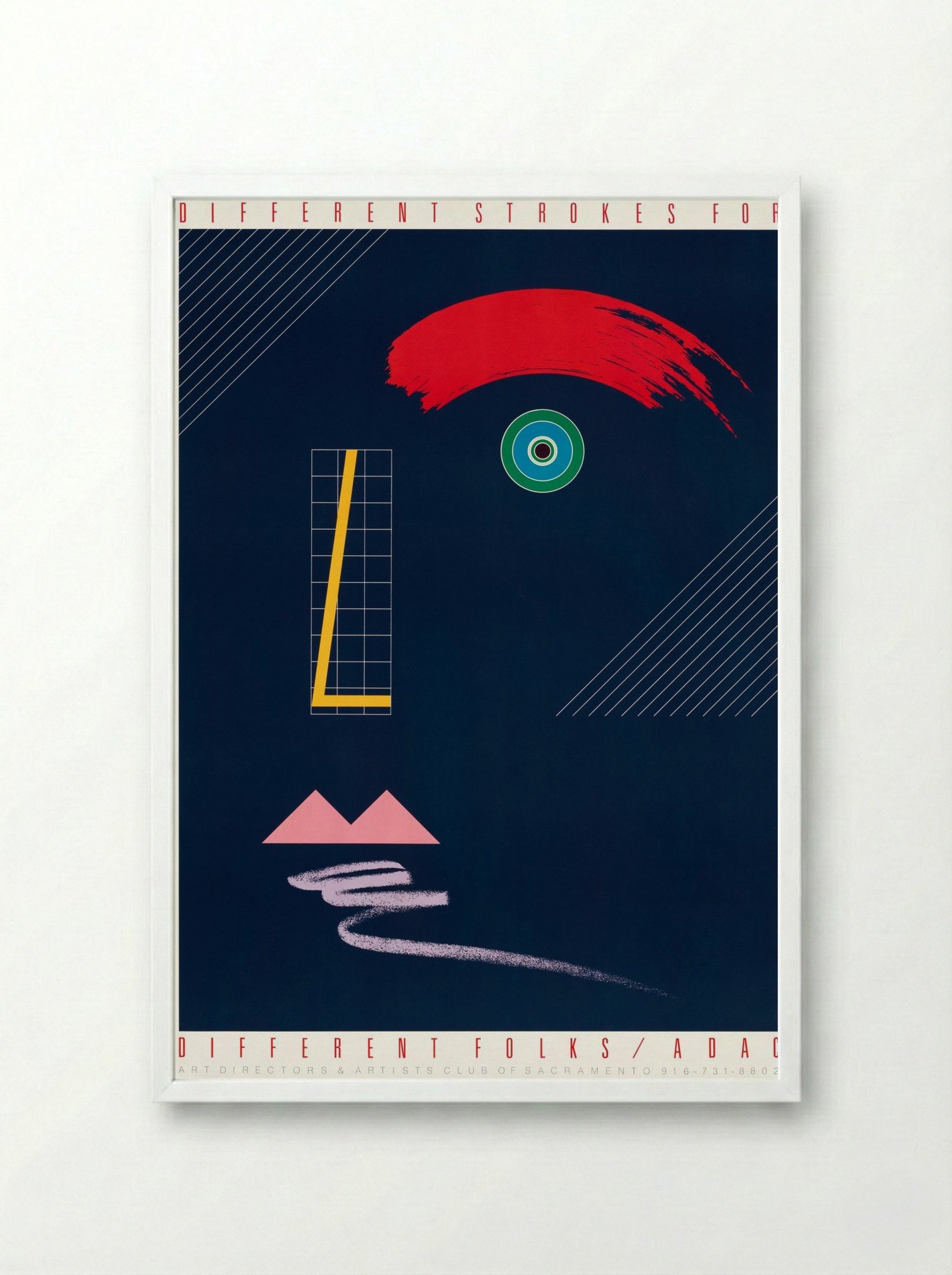 Different Strokes for Different Folks / ADAC - McRay Magleby - Framed Print White