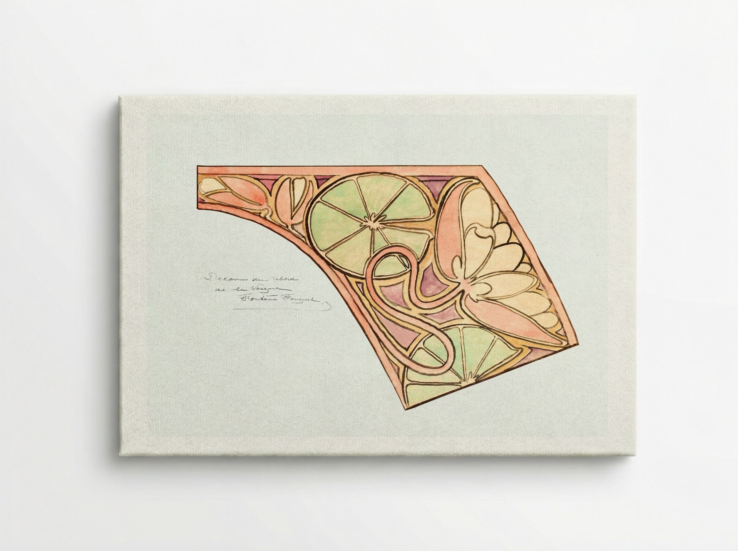 Design for the Fouquet Boutique Fountain - Alphonse Mucha - Canvas