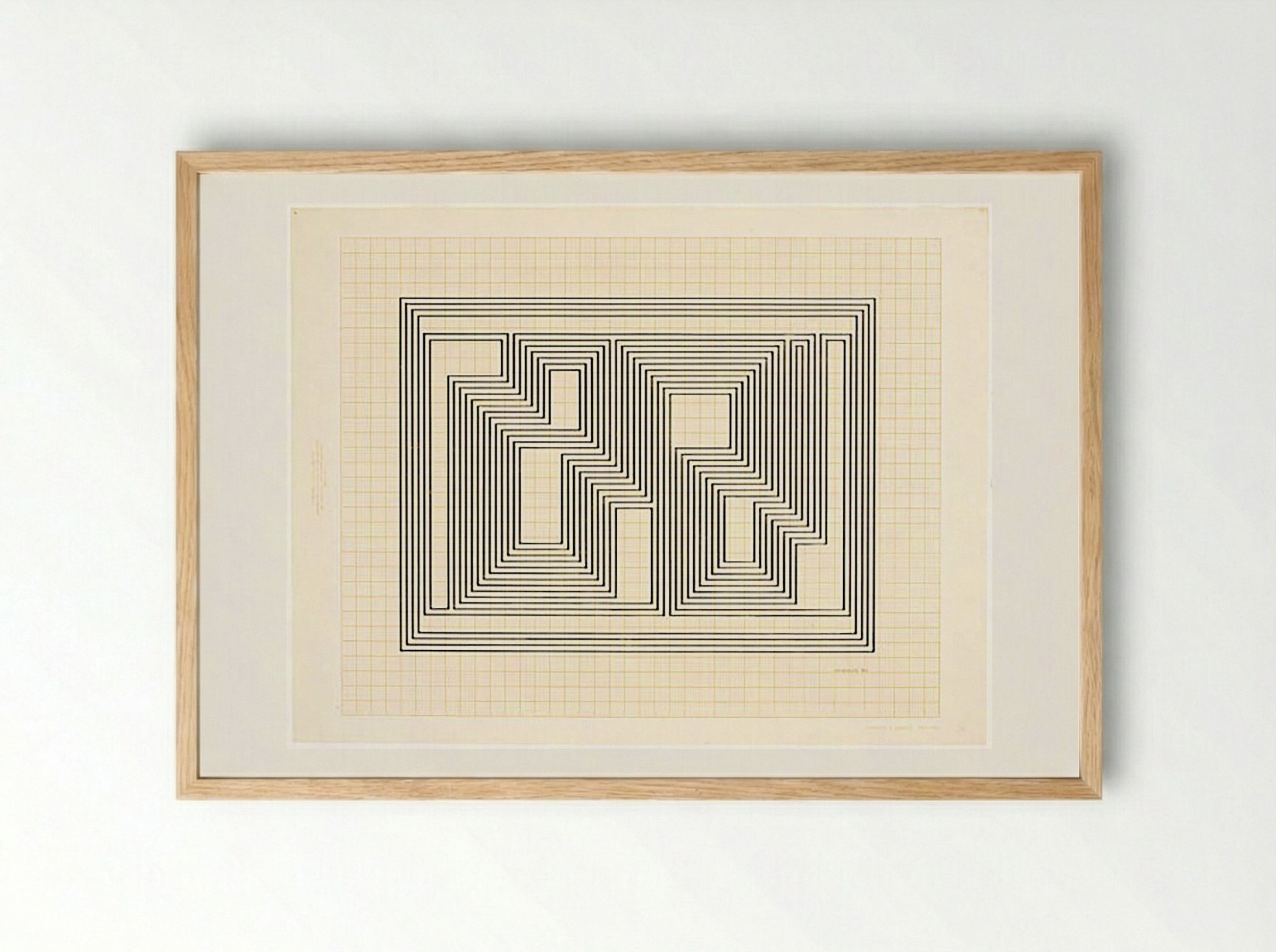 Graphic Tectonic - Fine Art Print - Framed Print Wood