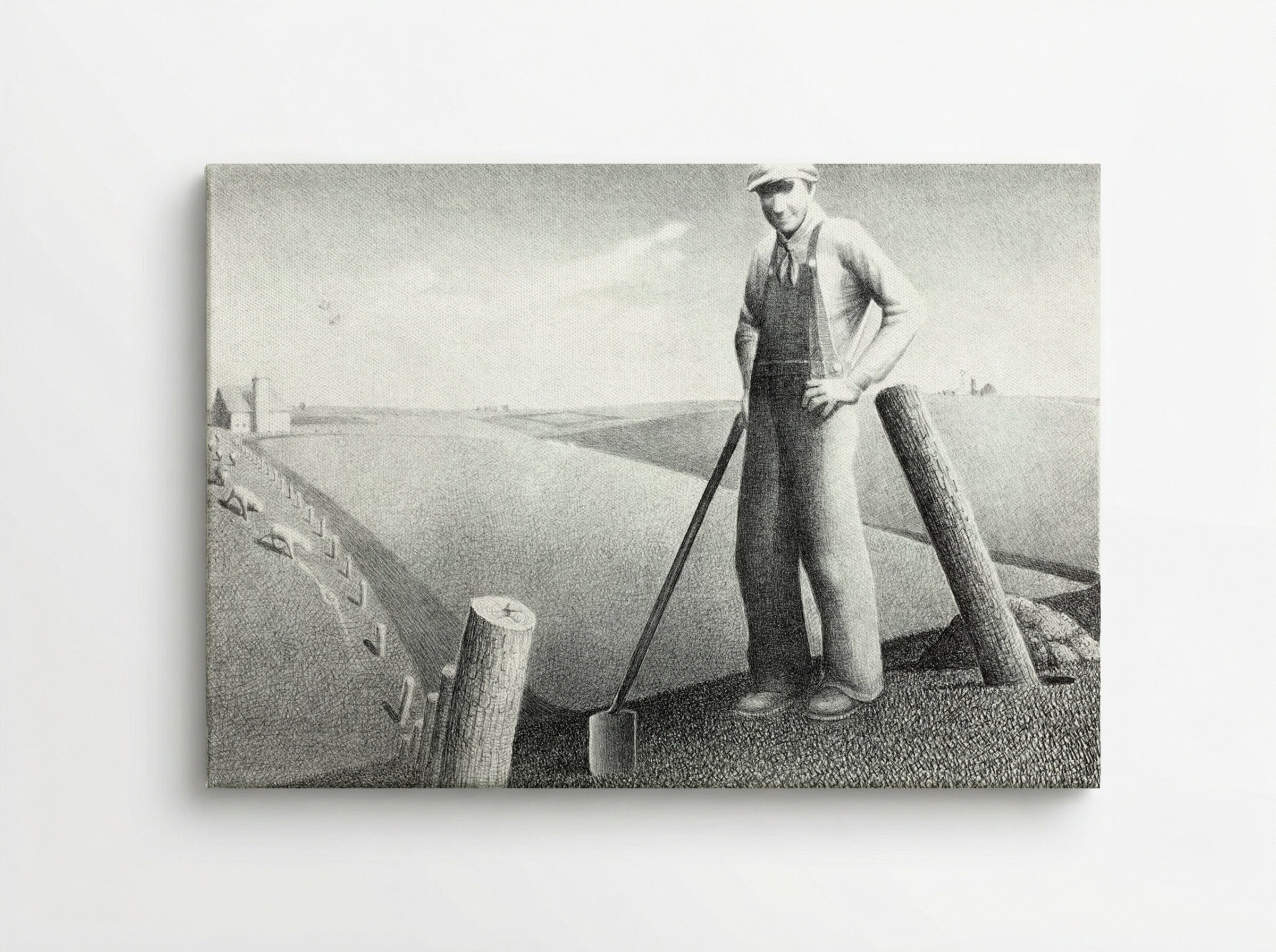 In the Spring - Grant Wood - Canvas