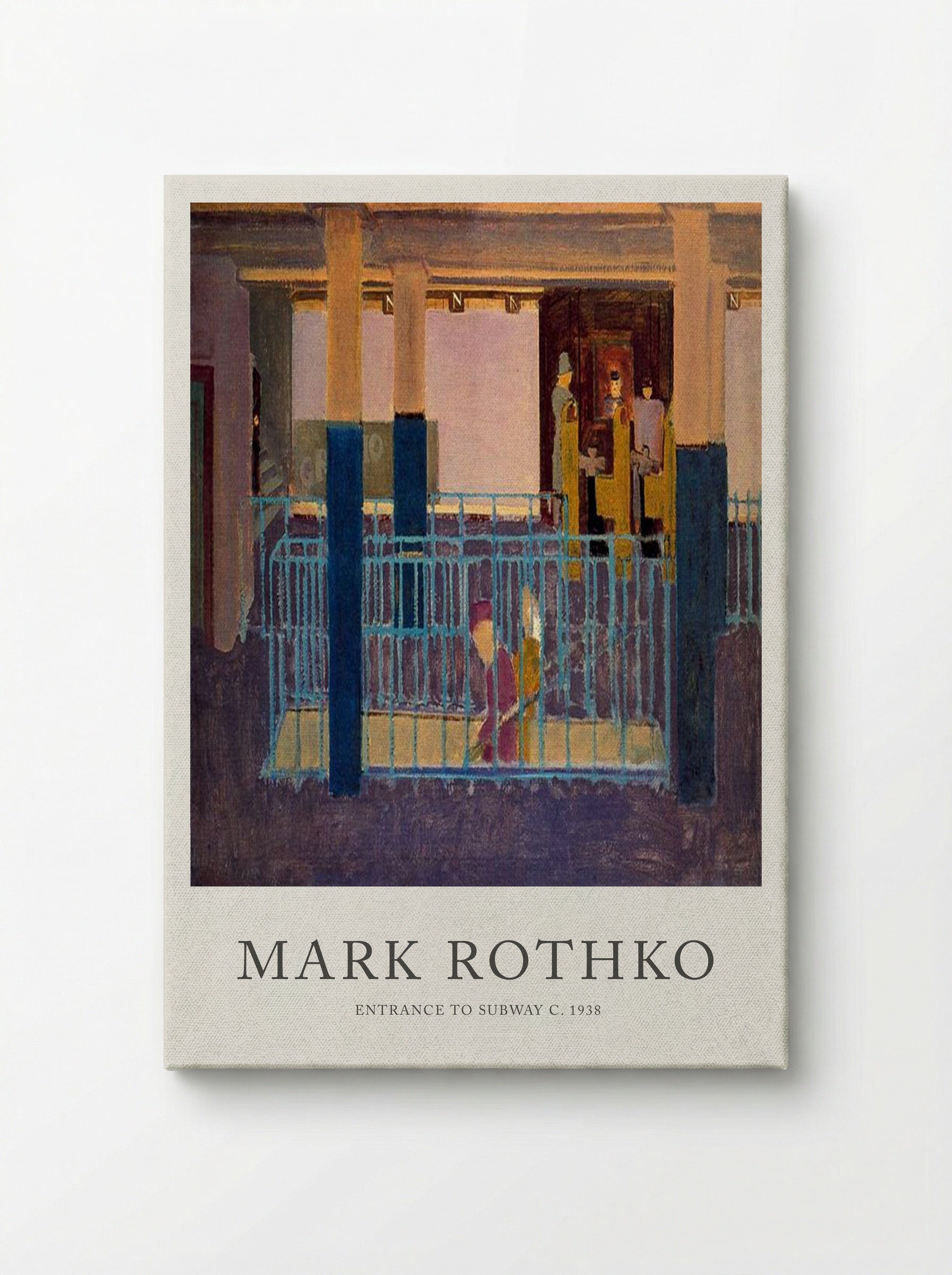Entrance to Subway - Mark Rothko - Canvas