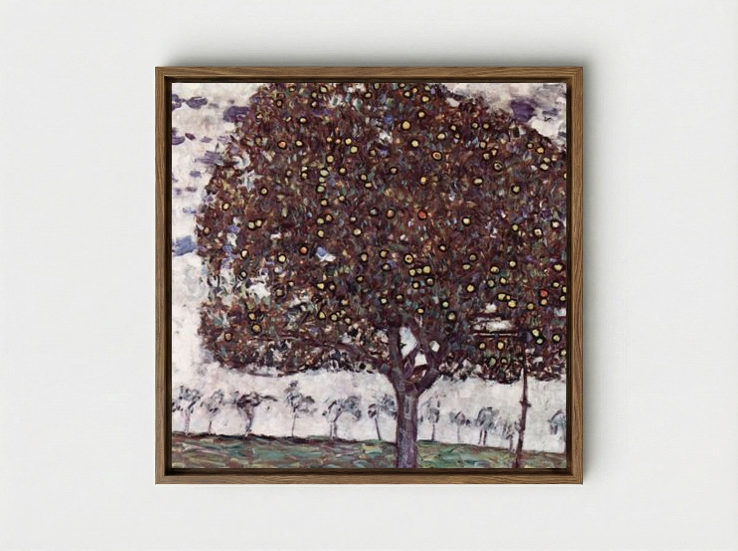 The Apple Tree I - Gustav Klimt - Framed Canvas Wood