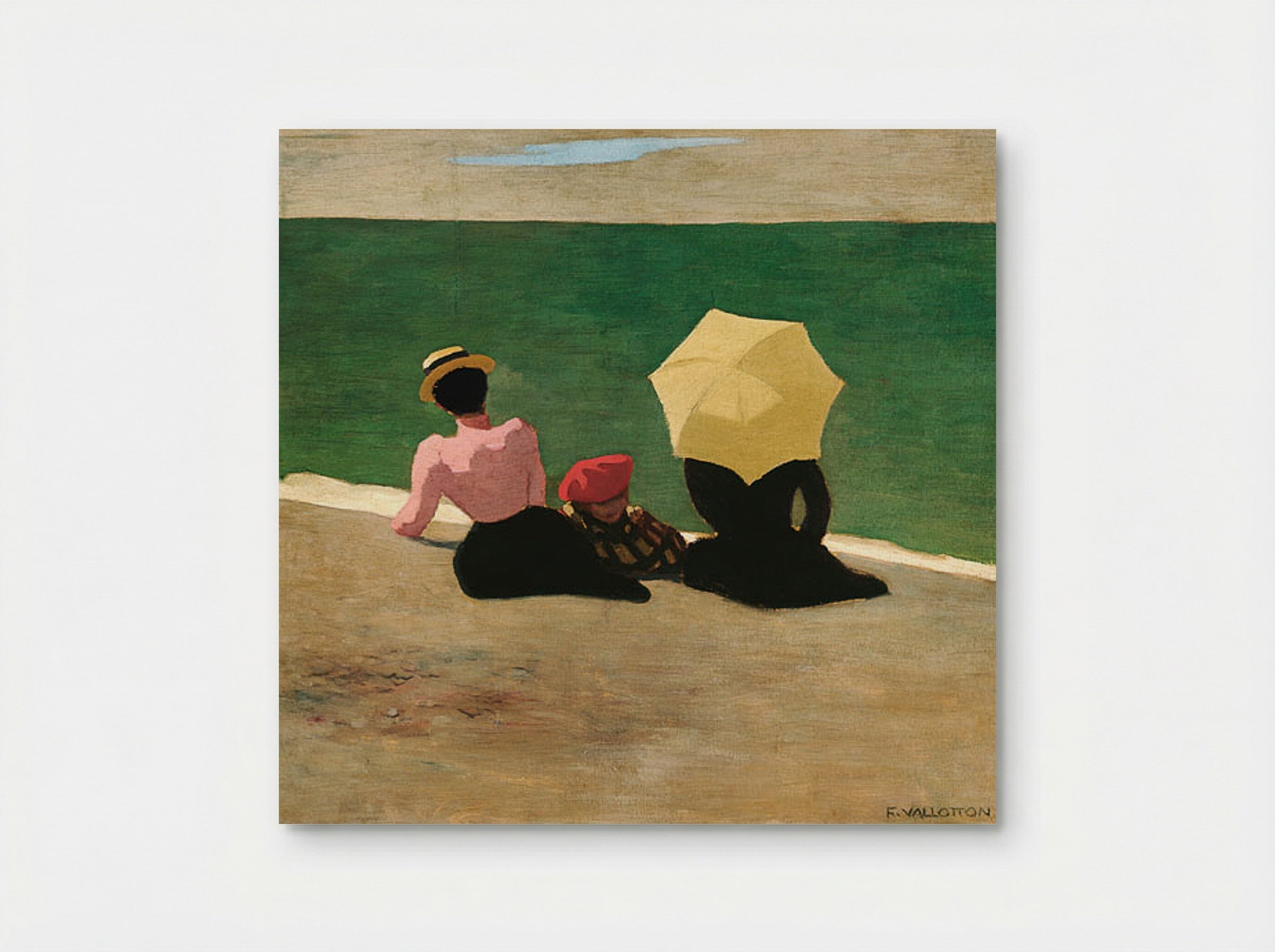 On the Beach - Félix Vallotton - Poster